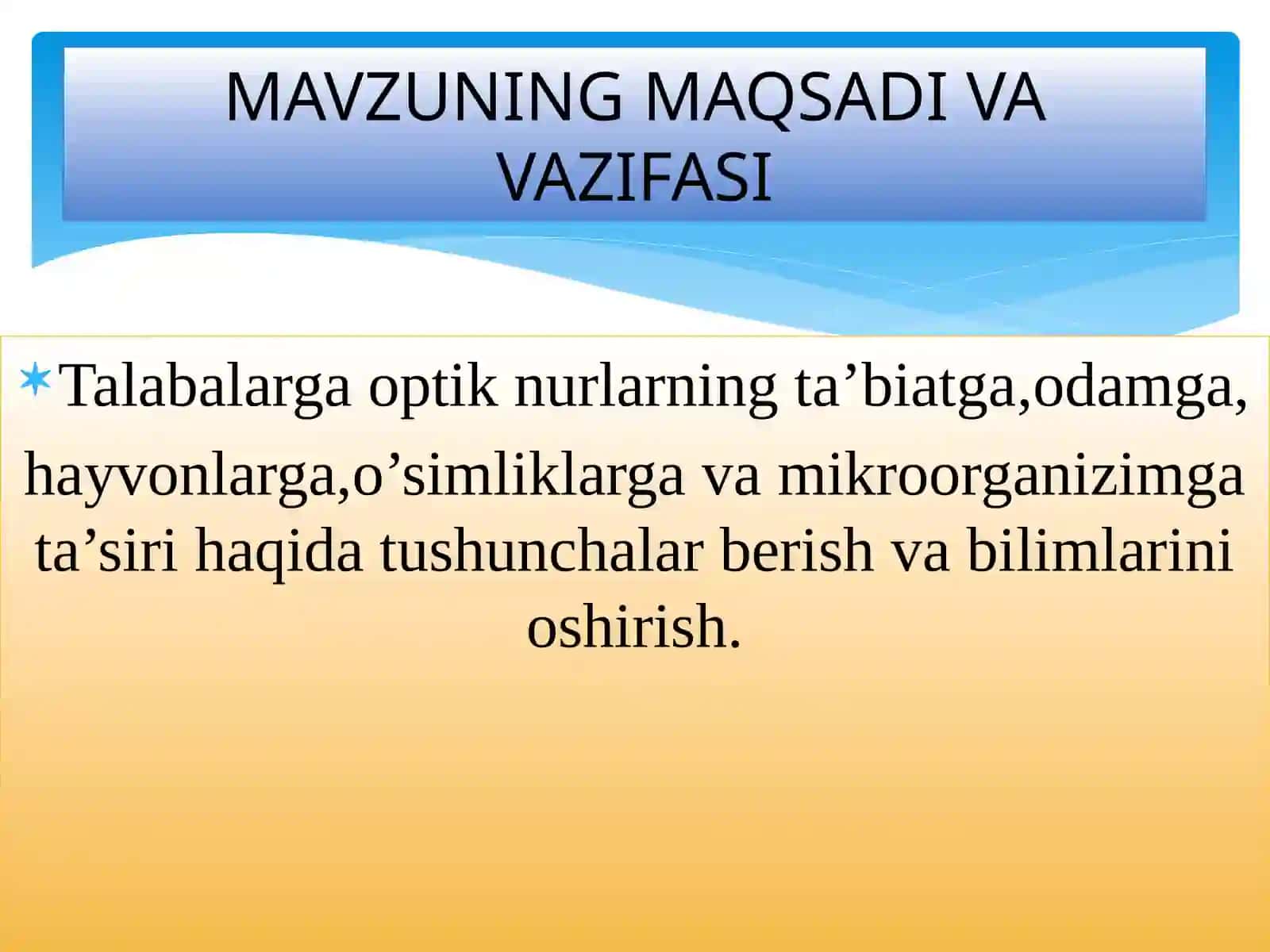 OPTIK NURLARNING FOTOBIOLOGIK TA’SIRLARI 4