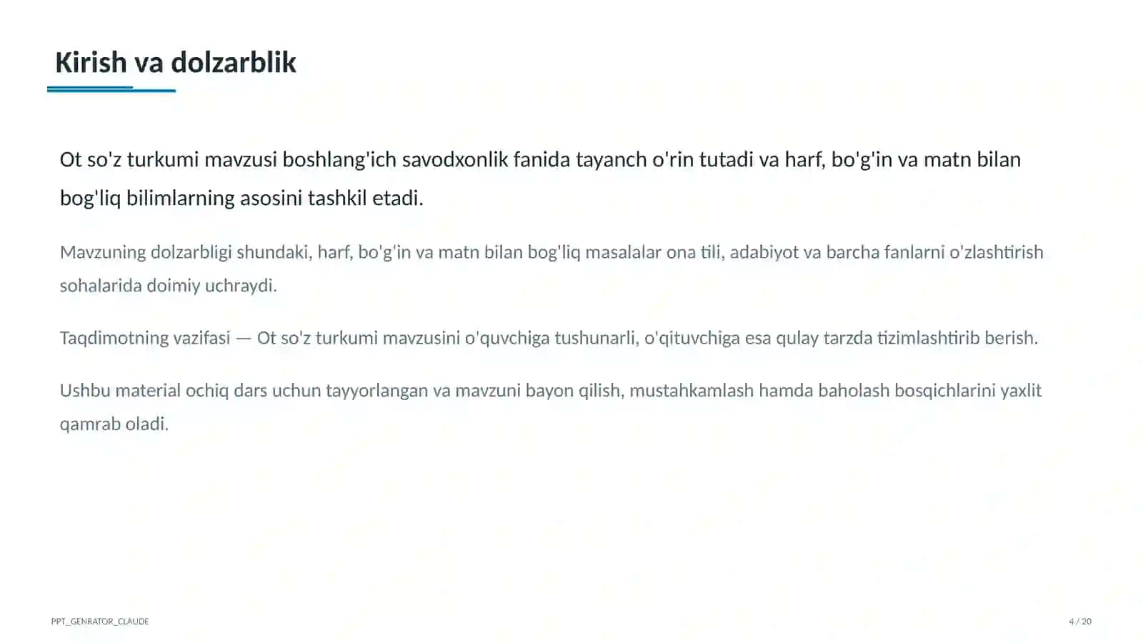Ot so'z turkumi (3-sinf) 4