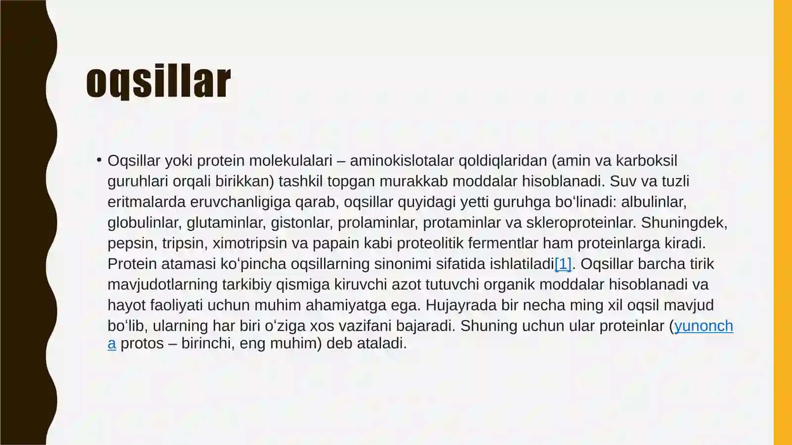 Mavzu: Asosiy ozuqaviy moddalar-oqsillar,yog’lar,karbonsuvlar,
Mineral moddalar va vitaminlar. 4