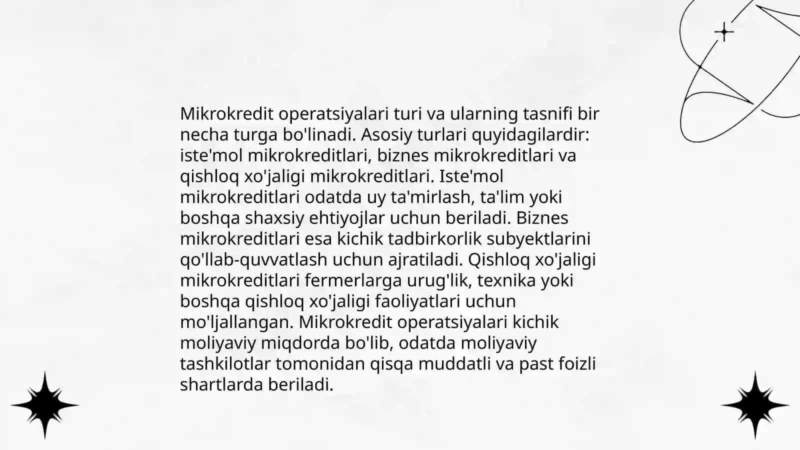 Mikrokreditlar operatsiyalari va ular hisobining tashkil etilishi 4