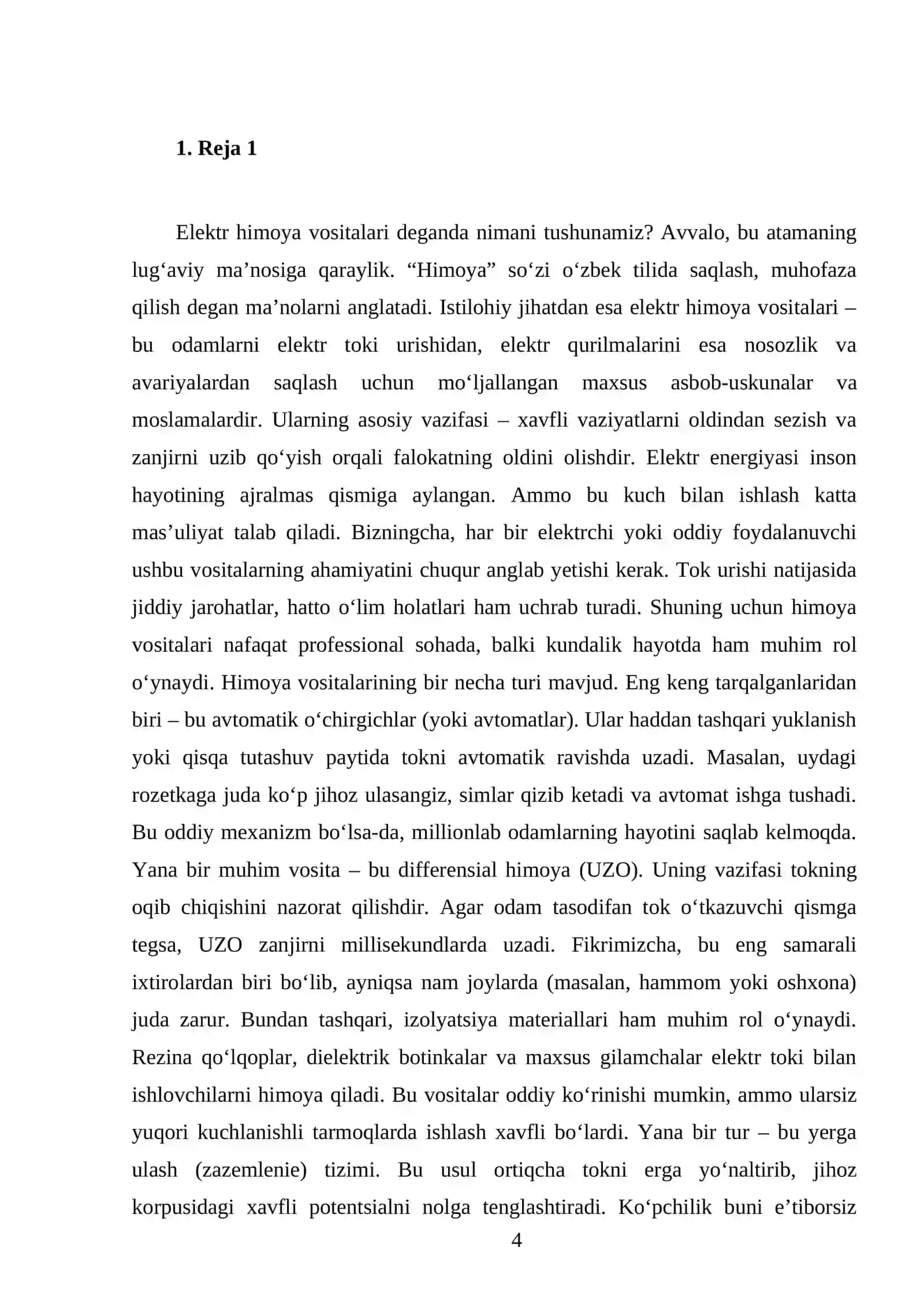 Elektr himoya vositalari 4