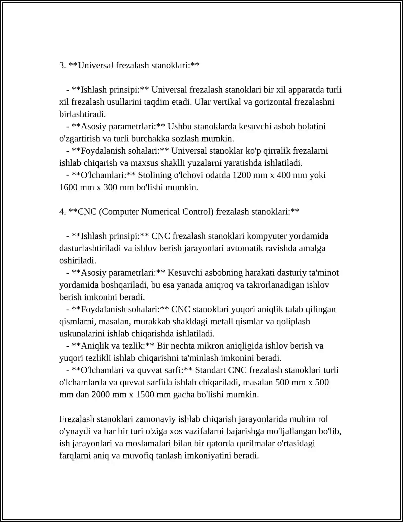 FREZALASH STANOKLARI 4