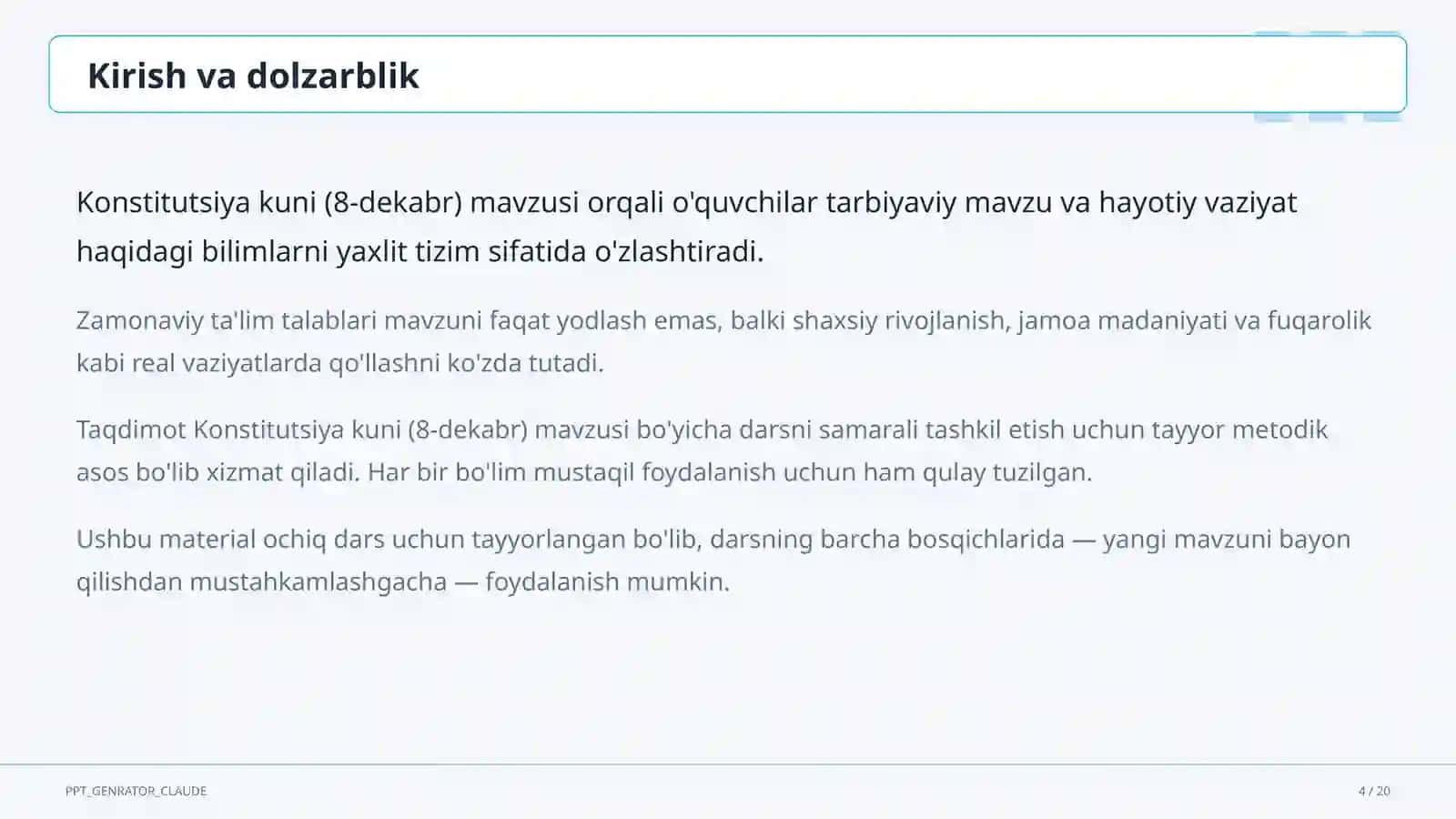 Konstitutsiya kuni (8-dekabr) 4