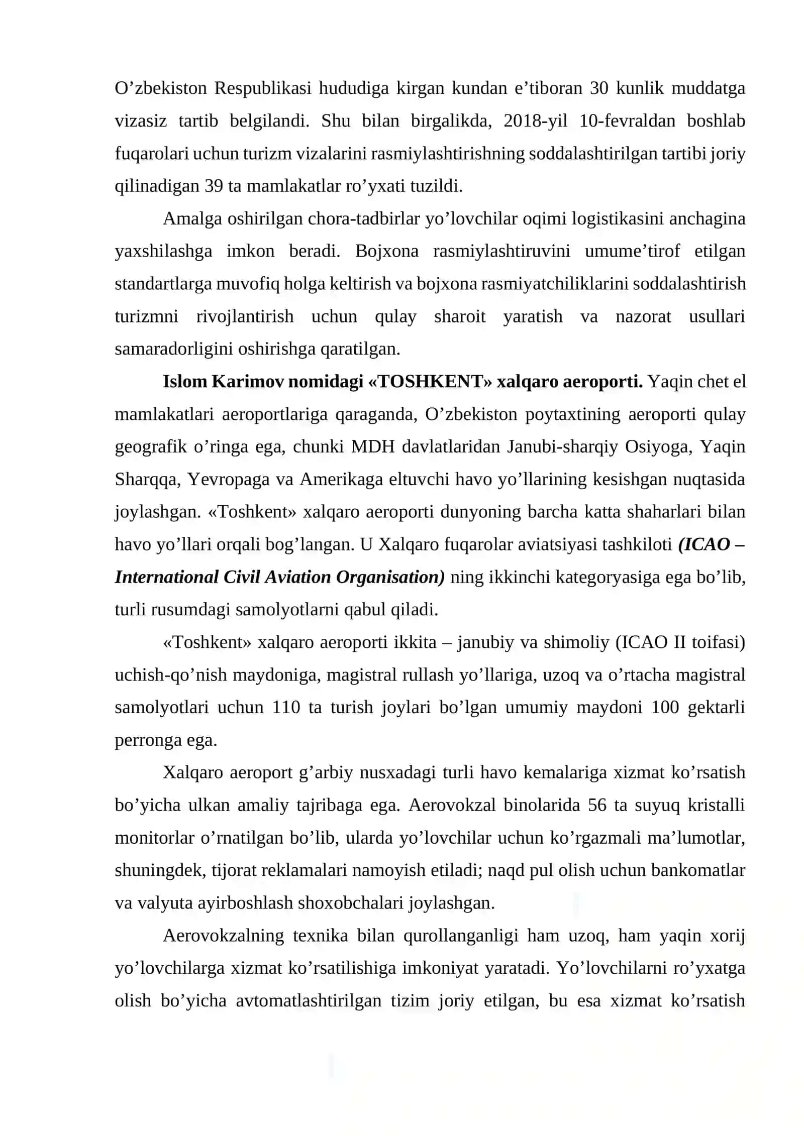 Turizm sohasida transport xizmatlari 4