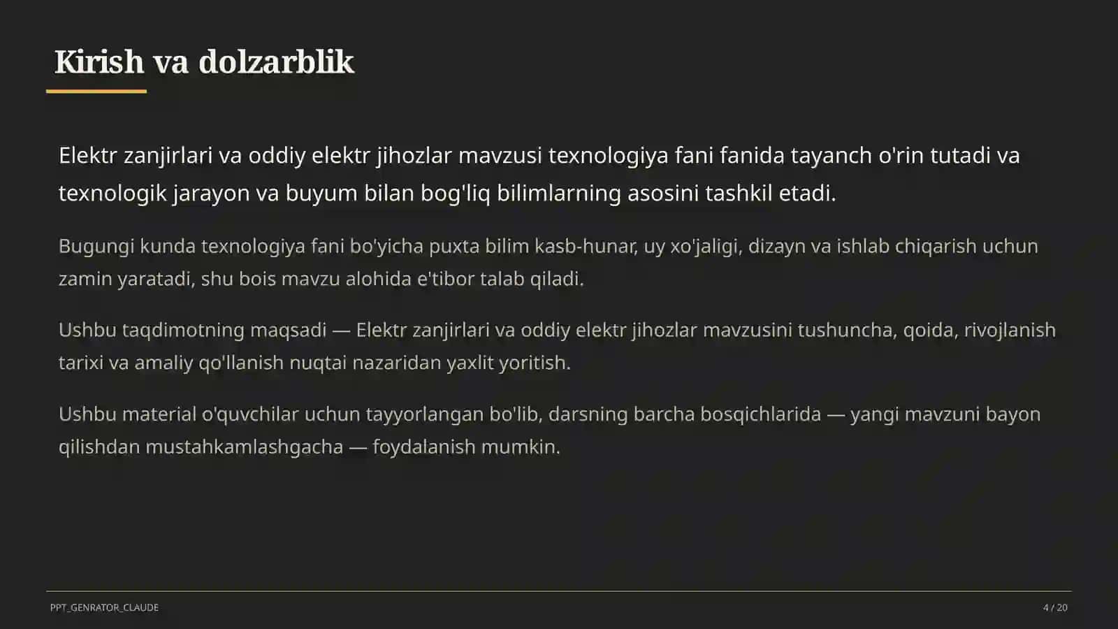 Elektr zanjirlari va oddiy elektr jihozlar (7-sinf) 4