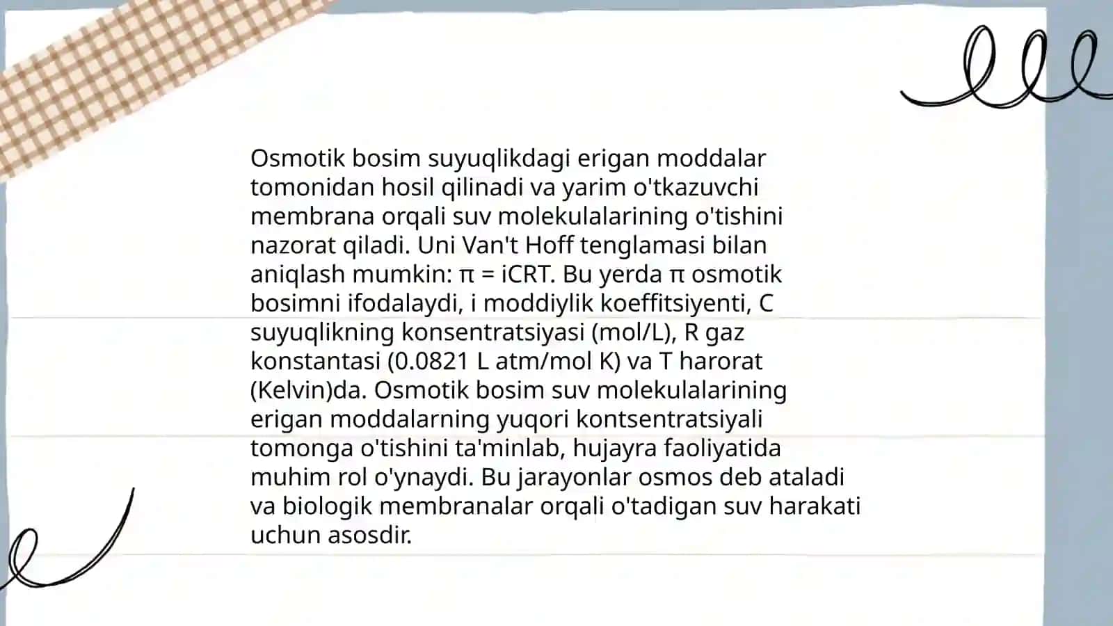 Polimer eritmalarning osmotik bosimi 4