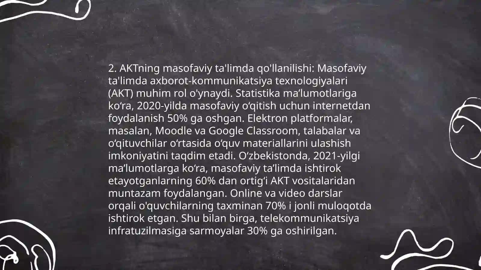 Masofaviy ta’limda innovatsiyaning roli Innovatsion yondashuvda AKT dan foydalanish 4