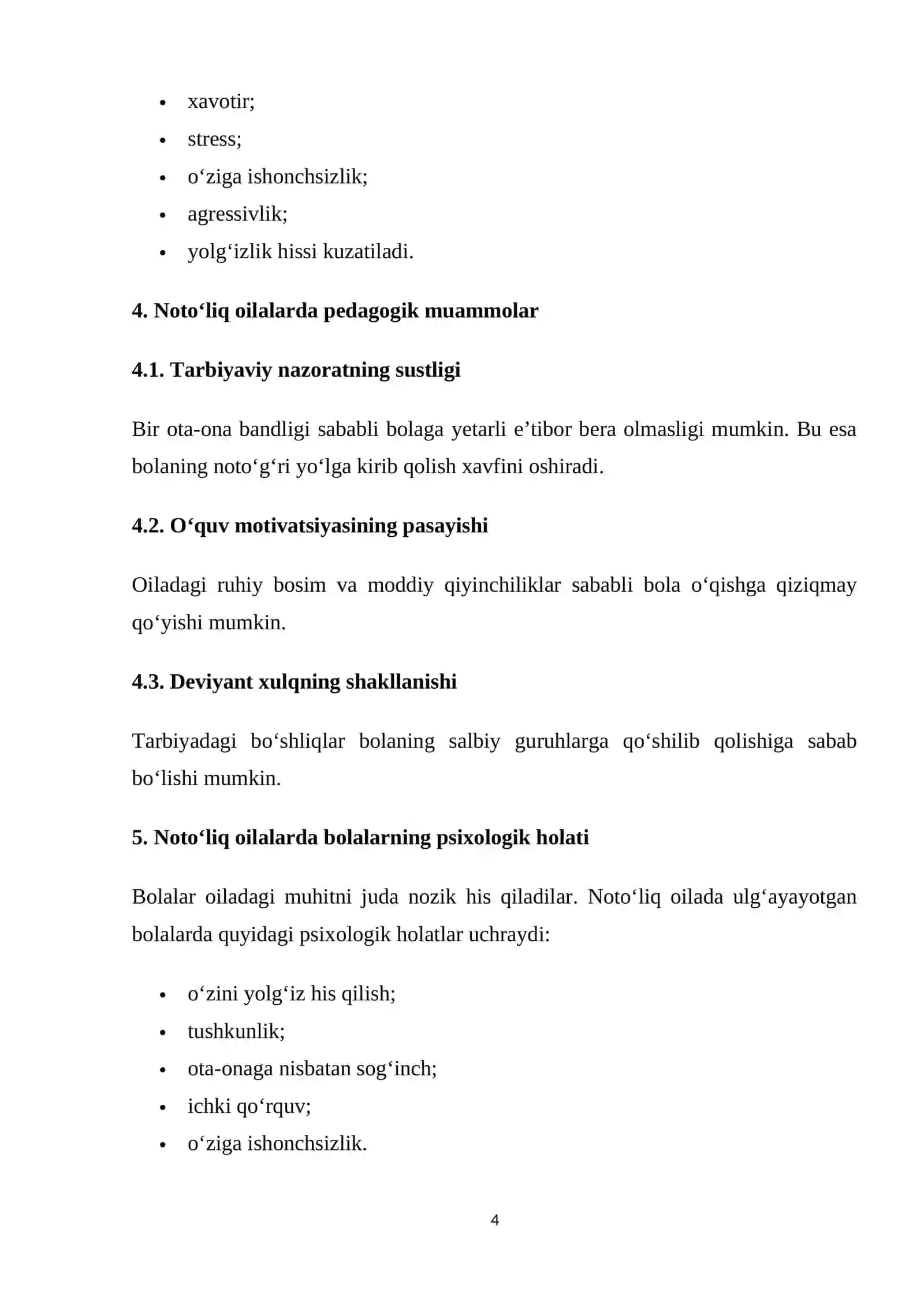 NOTO‘LIQ OILANING IJTIMOIY-PEDAGOGIK MUAMMOLARI 4