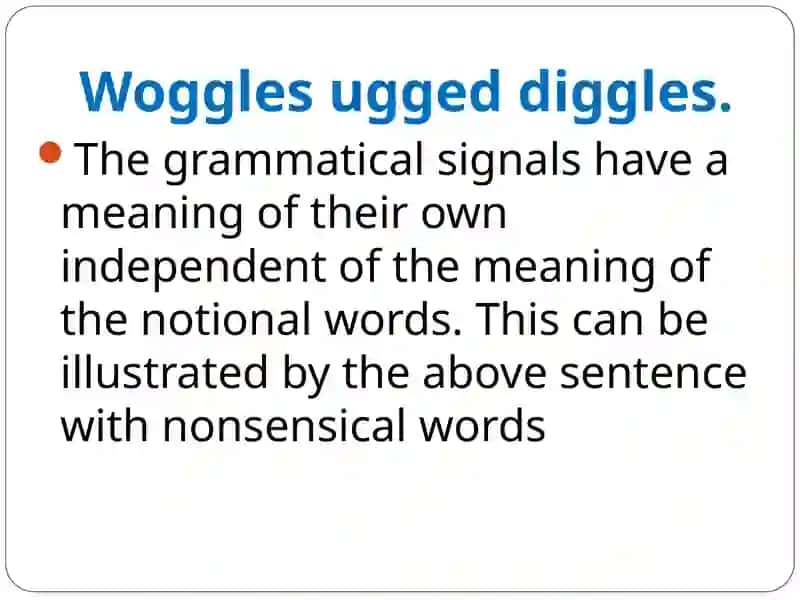 The Grammatical Structure of a Language 4