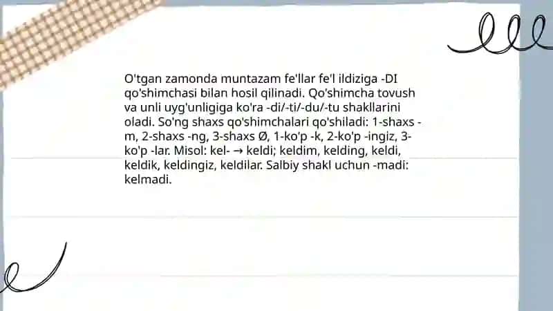 Past Simple Tense 4