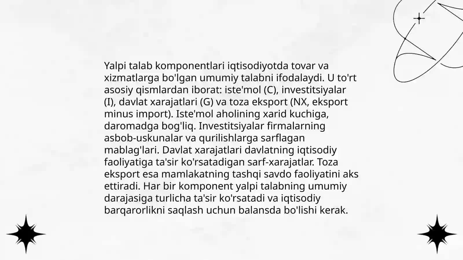 Yalpi talab tushunchasi va uning hajmiga ta’sir qiluvchi omillar 4