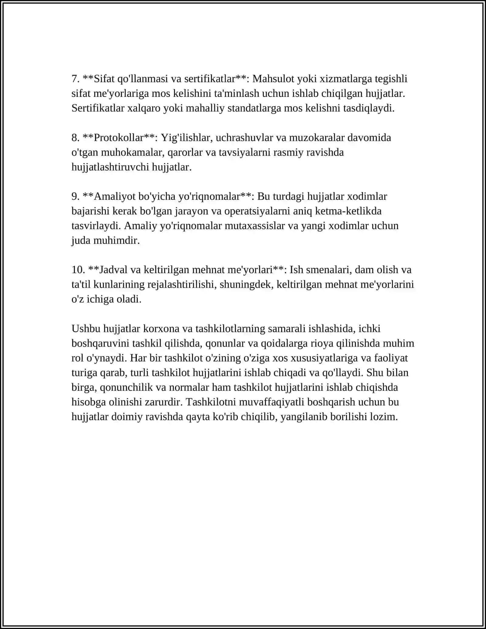 TASHKILIY HUJJATLAR.GUVOHNOMA, YOʻRIQNOMA, NIZOM-USTAV 4
