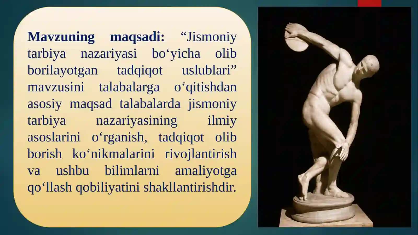 JISMONIYMADANIYAT NAZARIYASINING ILMIY-TADQIQOT METODLARI 4