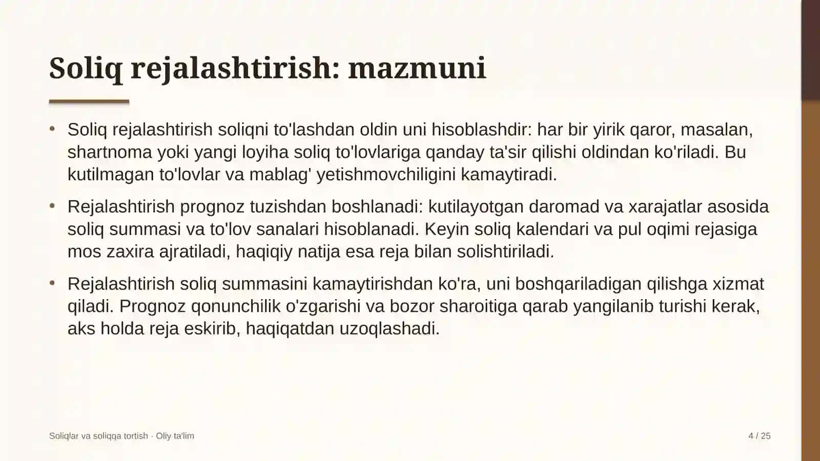 Davlat universitetlarida soliq rejalashtirish 4