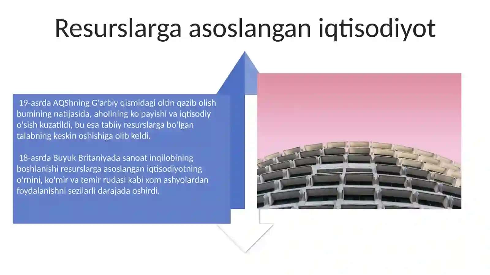Iqtisodiy o'sishning toindustrial va poindustrial tiplari 4