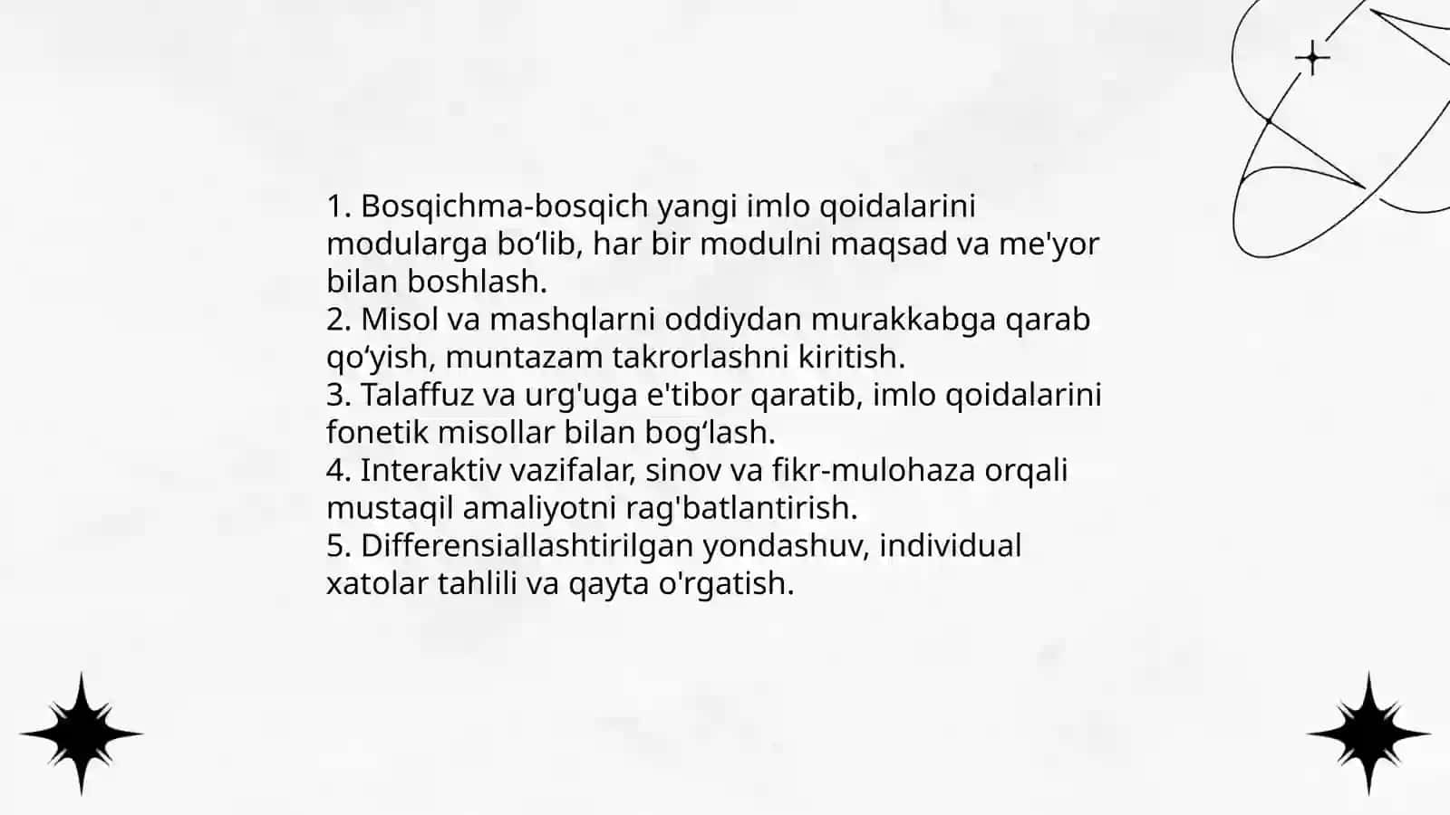 Ta'lim bo'g'inlarida imlo qoidalarining metodik asoslari 4
