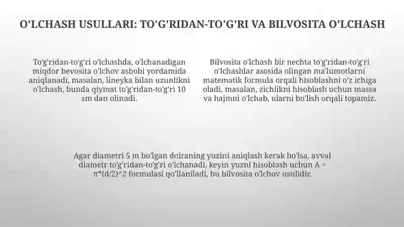 O'lchash Vositalari va Ularining Klassifikatsiyasi 4