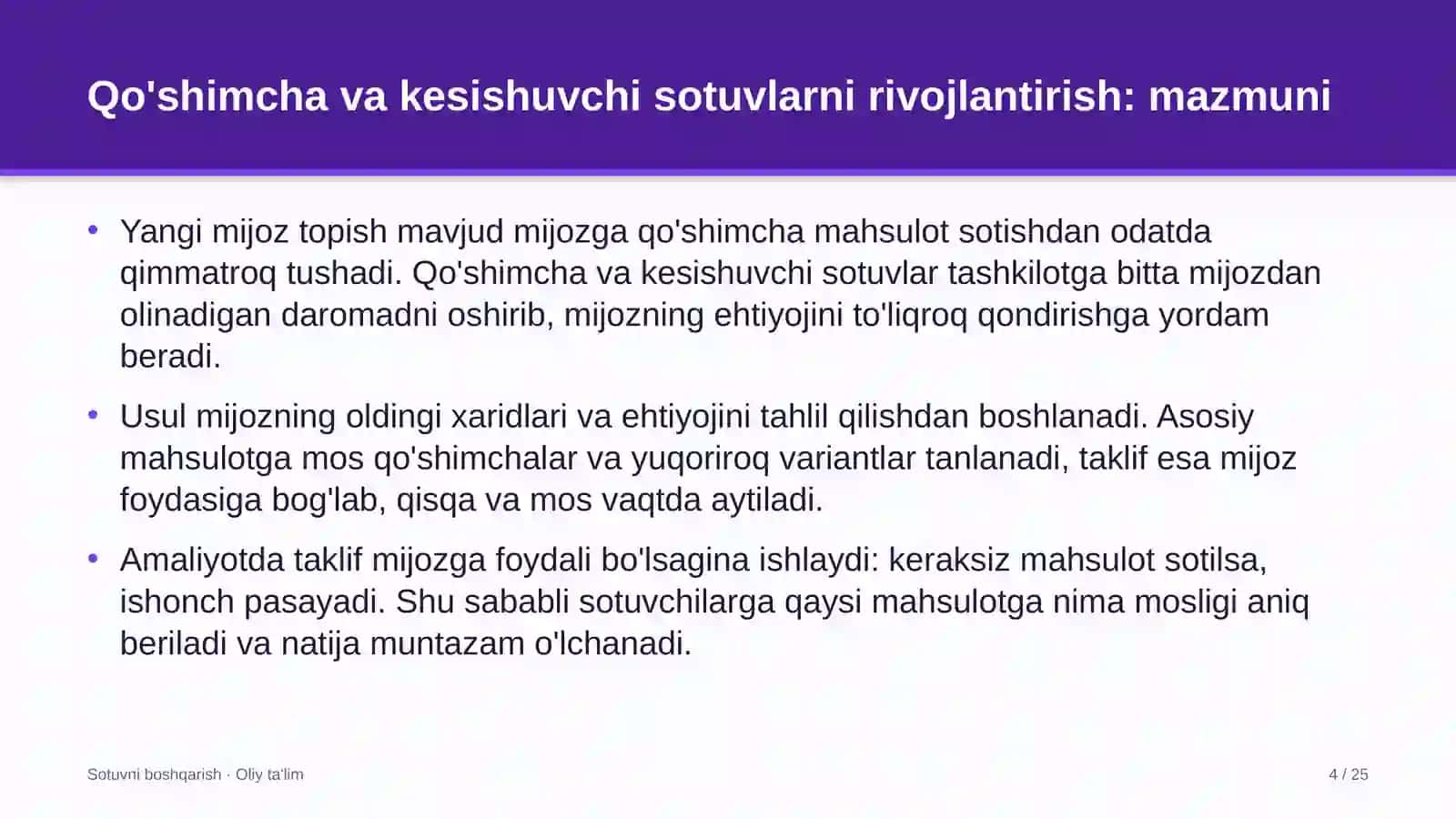 gilam yuvish sexlarida qo'shimcha va kesishuvchi sotuvlarni rivojlantirish 4869 4