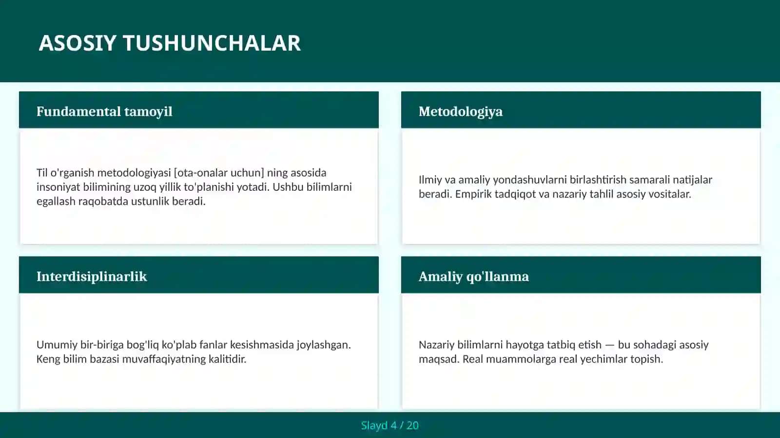 Til o'rganish metodologiyasi [ota-onalar uchun] 4