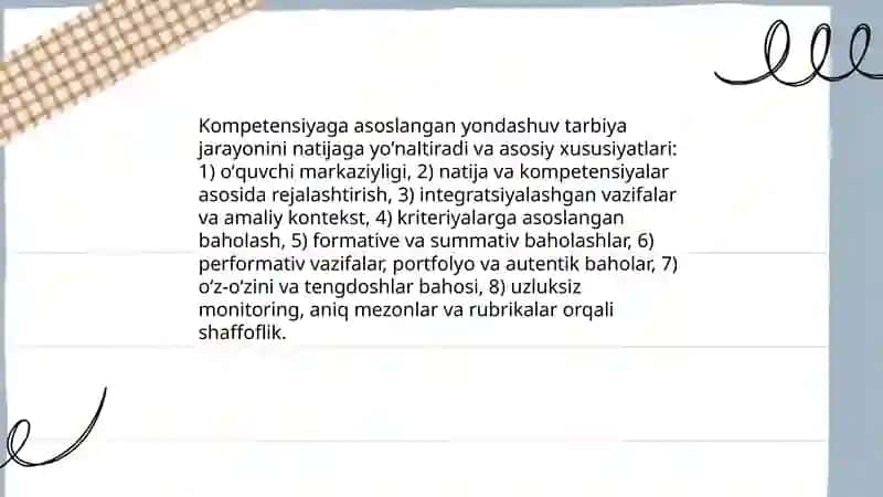 Tarbiya jarayonini tashkil etishga doir zamonaviy yondashuvlar va oʻziga hosliklari 4