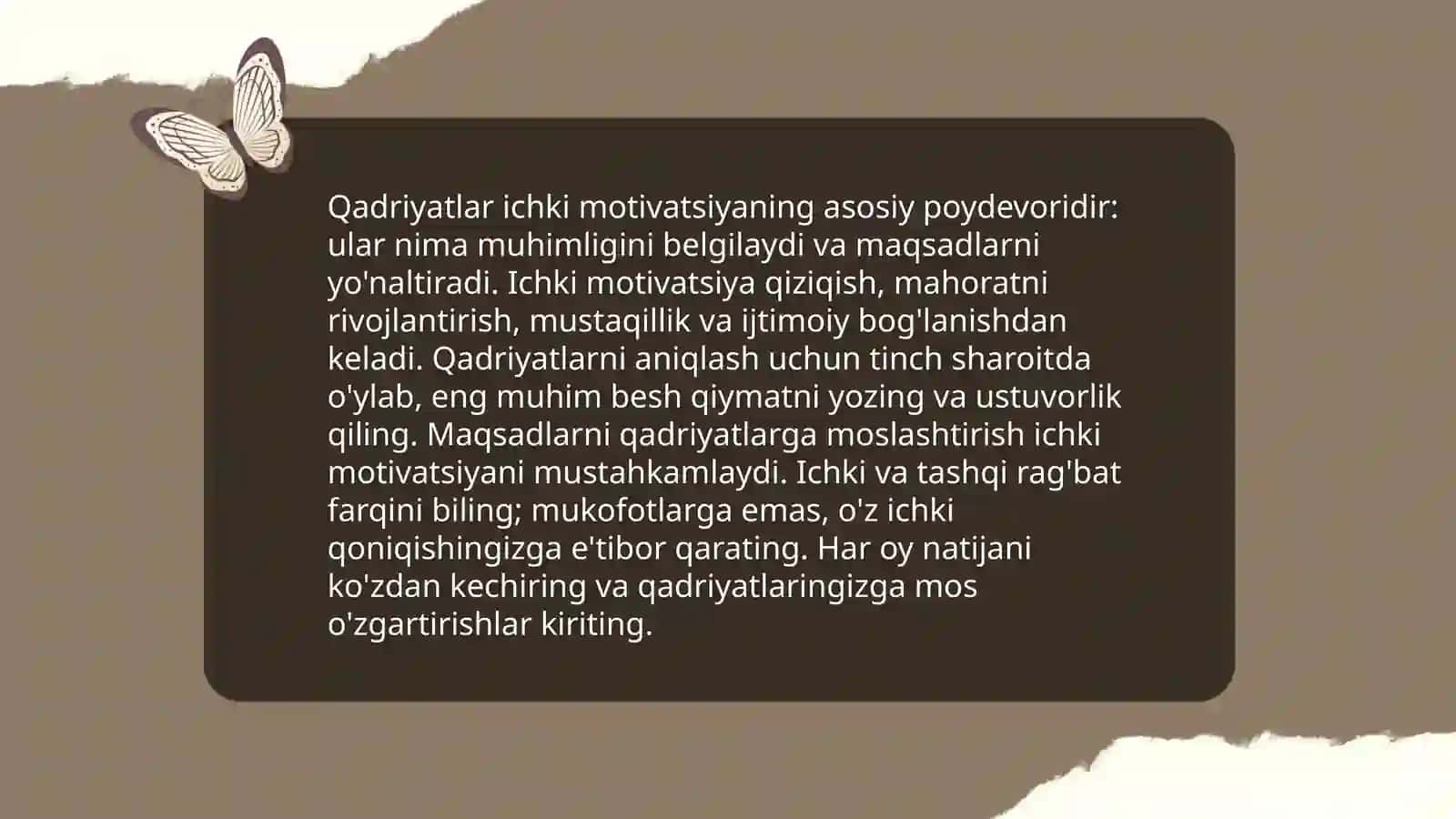 Hayotda òz istaklarimizni anglash 4