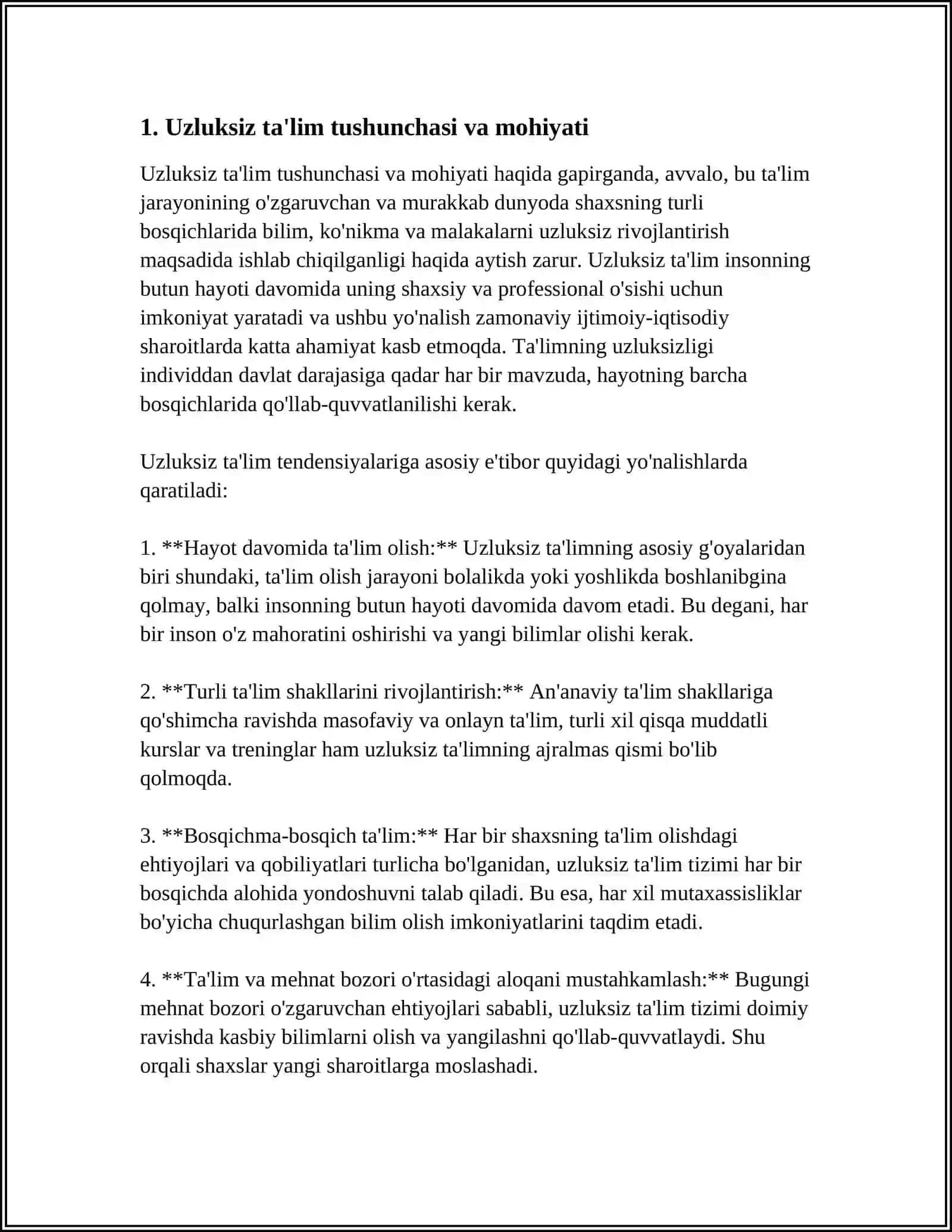 Uzluksiz Ta'lim Tendensiyalari 4