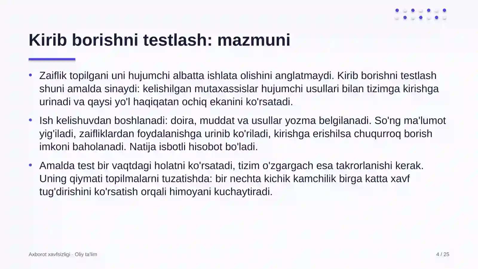 Avtomobilsozlik sanoatida kirib borishni testlash 4