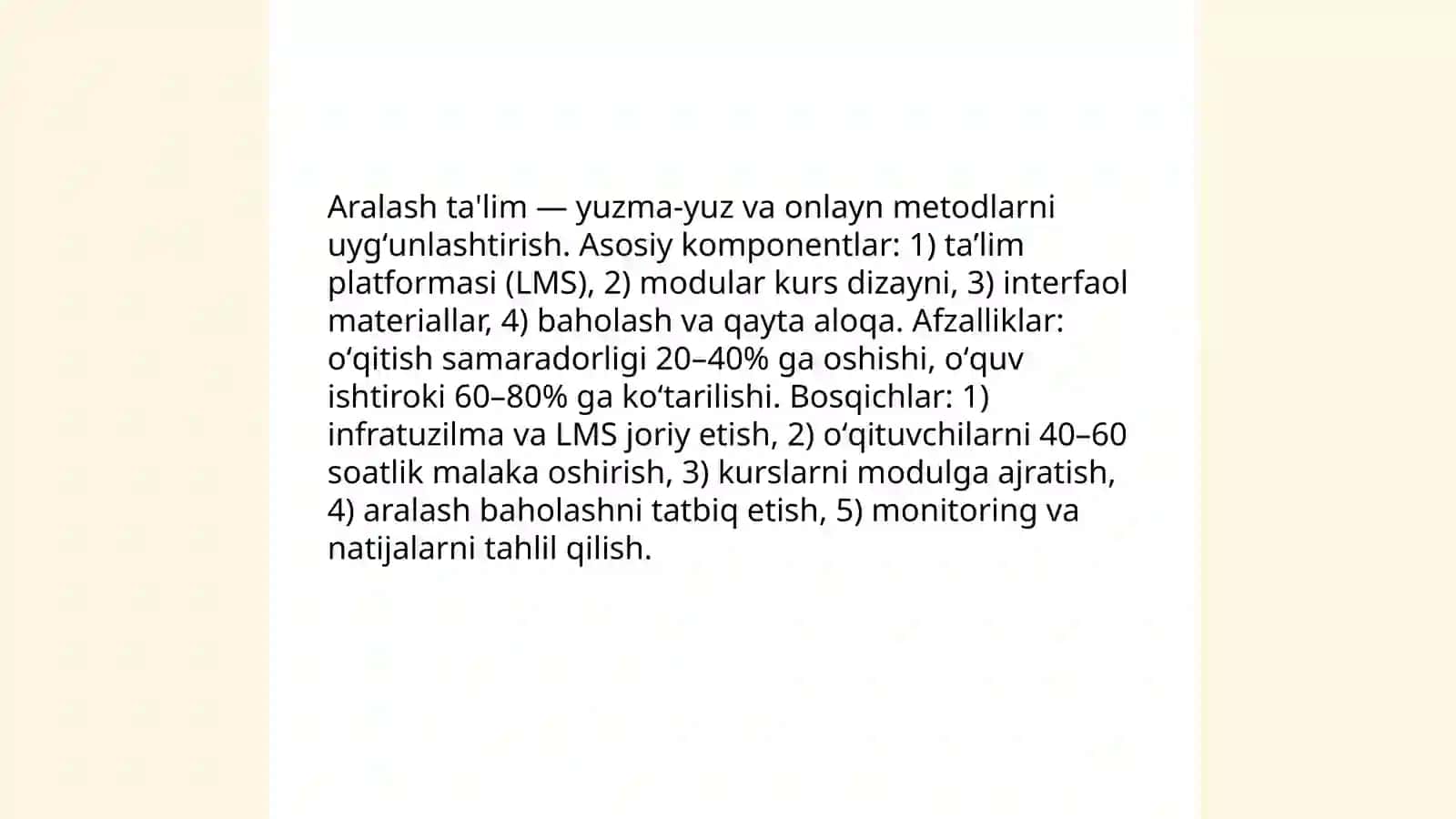 Raqamli pedagogika va onlayn ta'lim platformalarining innovatsion shakllari 4
