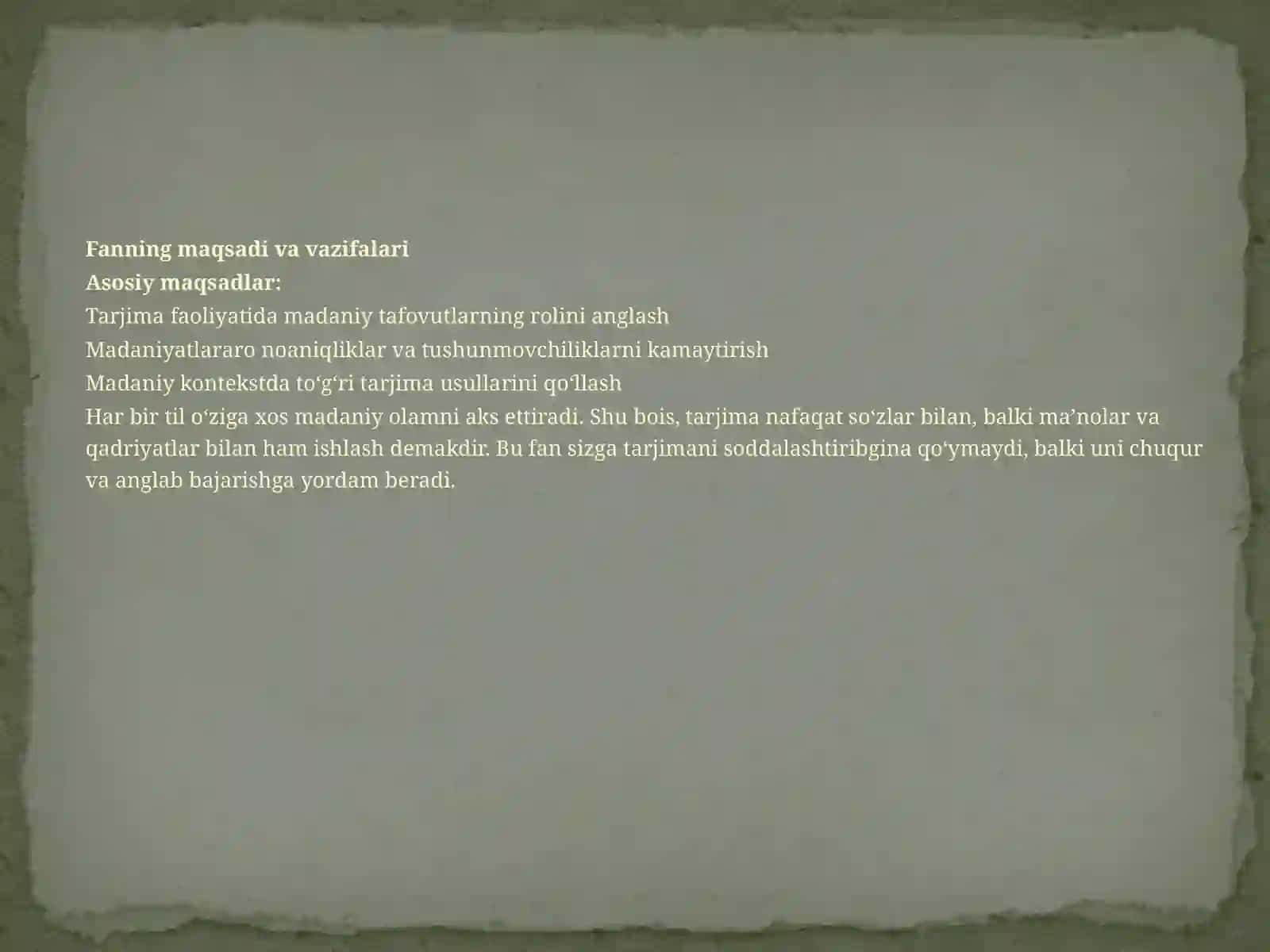 Tarjimada madaniyatlararo muloqot 4