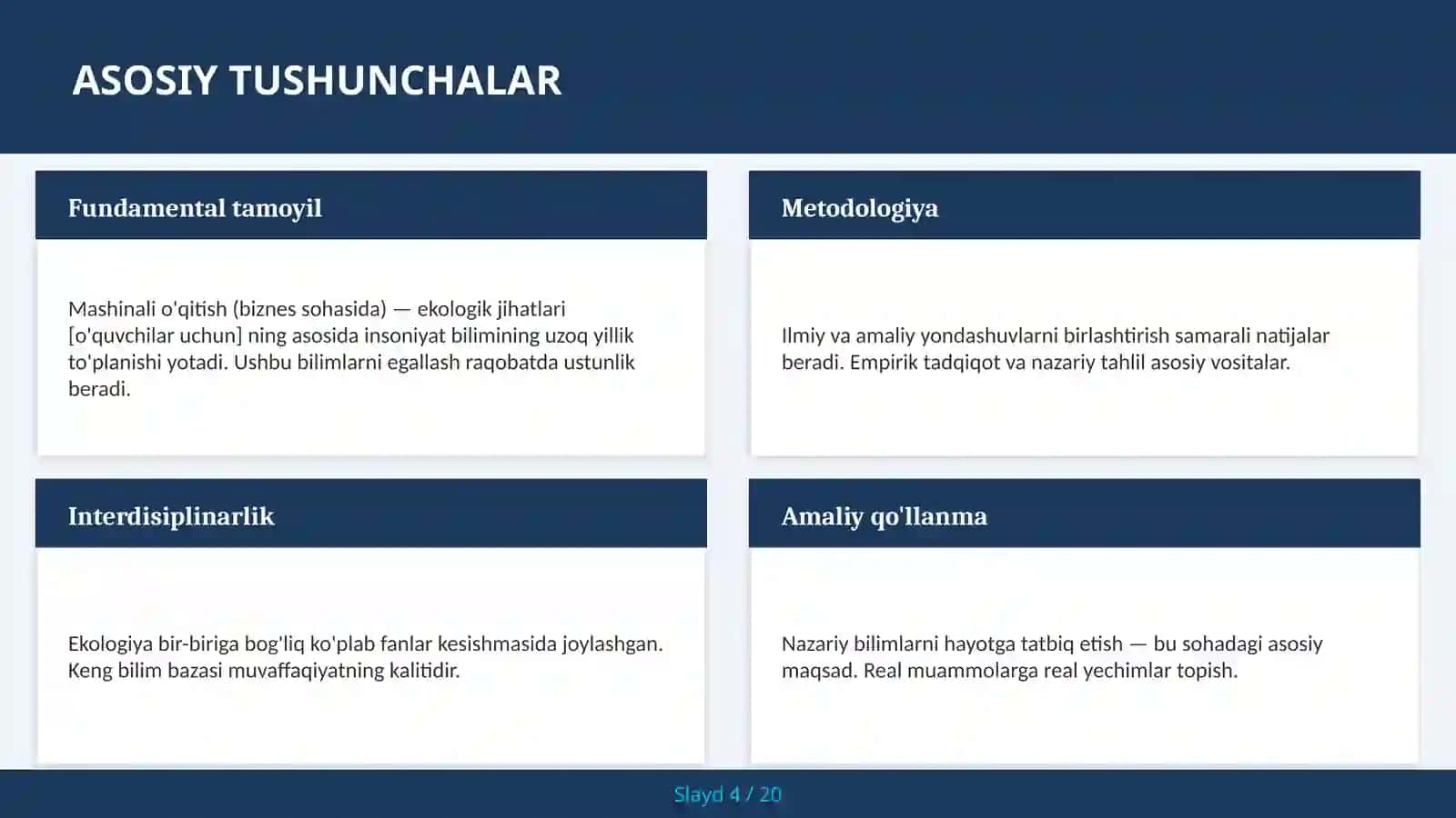 Mashinali o'qitish (biznes sohasida) — ekologik jihatlari [o'quvchilar uchun] 4