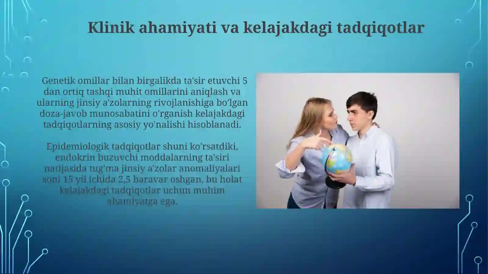 Siydiк аyirish-jinsiy а’zоlаri tаrаqqiyotigа tаshqi muhit оmillаrining tа’siri 4