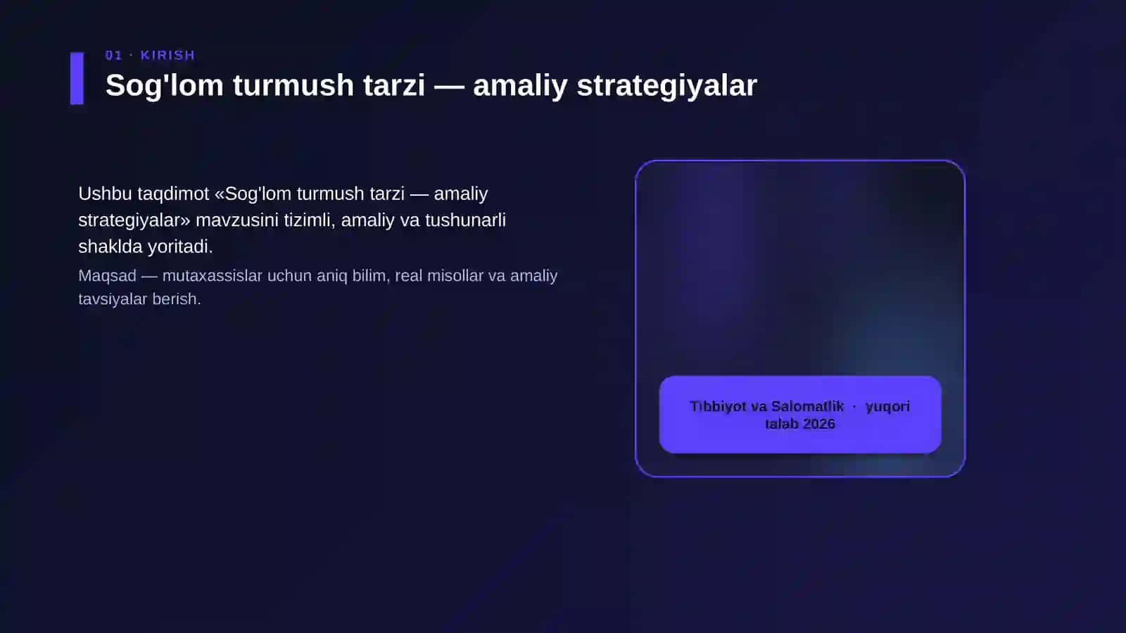 Sog'lom turmush tarzi — amaliy strategiyalar 4