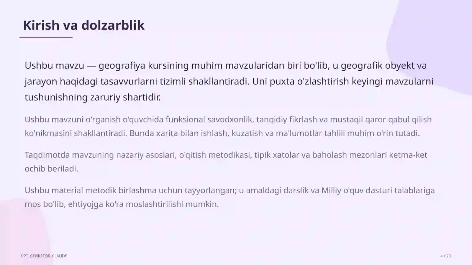 O'zbekistonning ichki suvlari: Amudaryo va Sirdaryo (8-sinf) 4