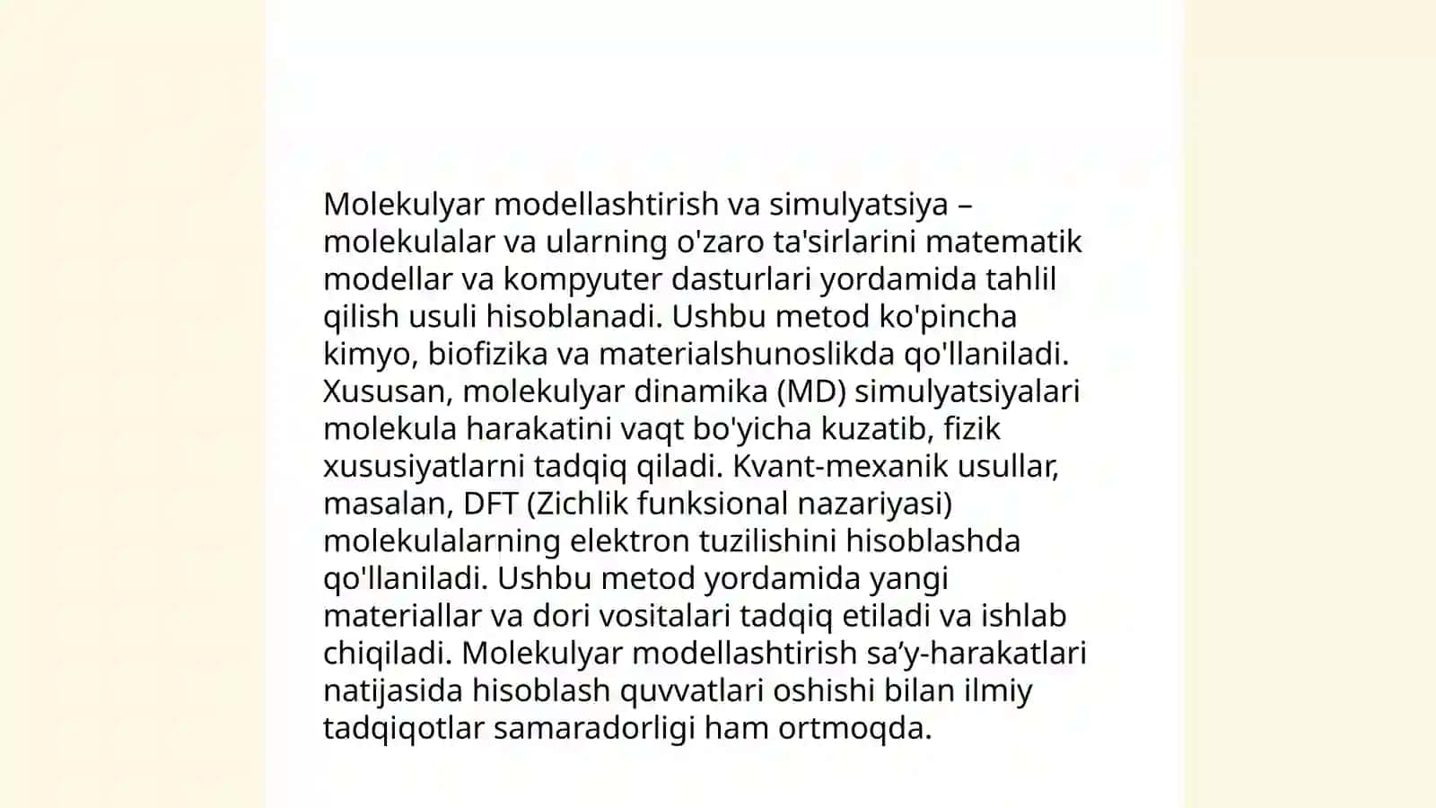 Kvant kimyo hisoblash usullari 4