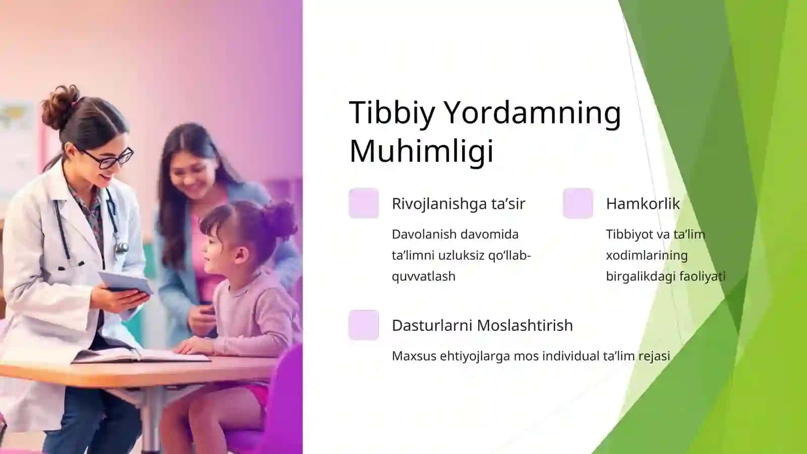 Uzoq Muddatli Davolanishga Muhtoj Bolalar va Oʻsmirlarning Huquqlari va Taʼlimga Boʻlgan Ehtiyojlari 4
