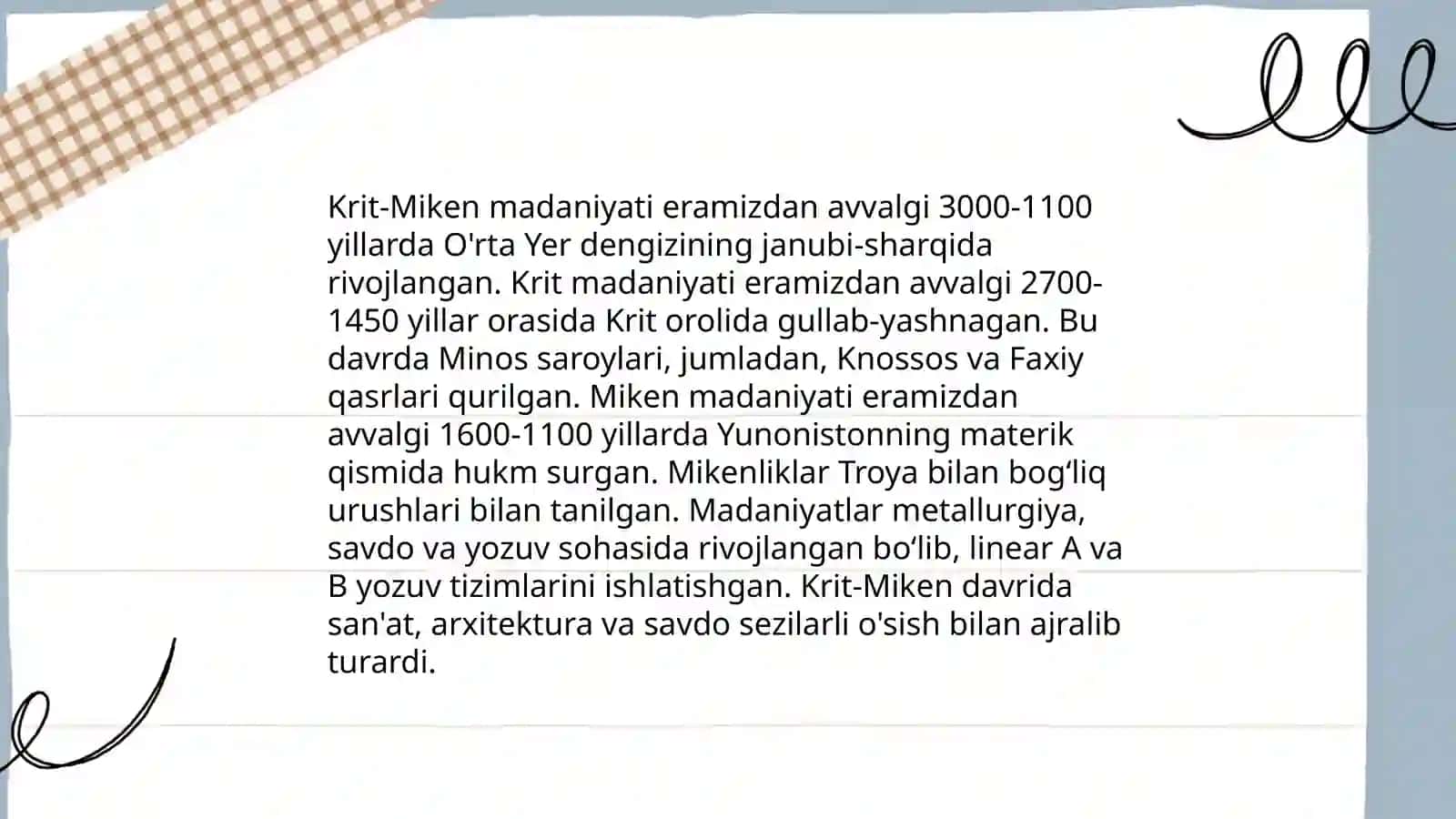 Krit va Miken davri tarixi 4