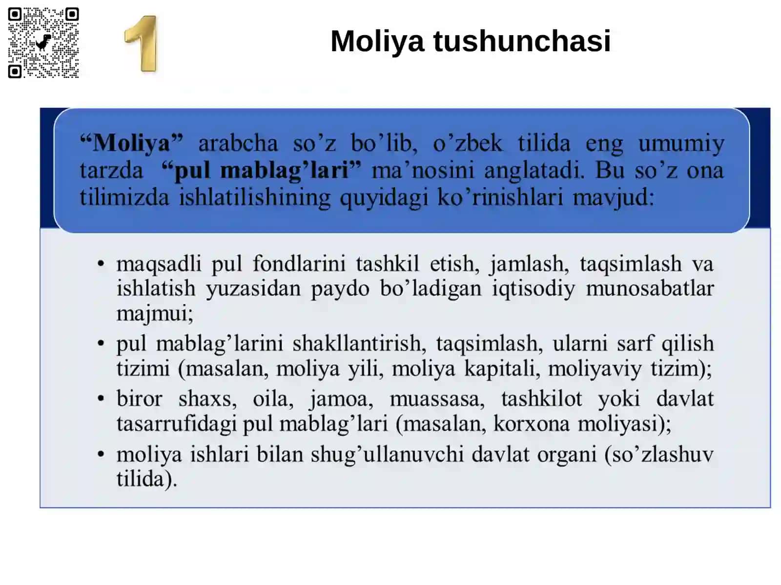 Moliya asoslari faniga kirish 4