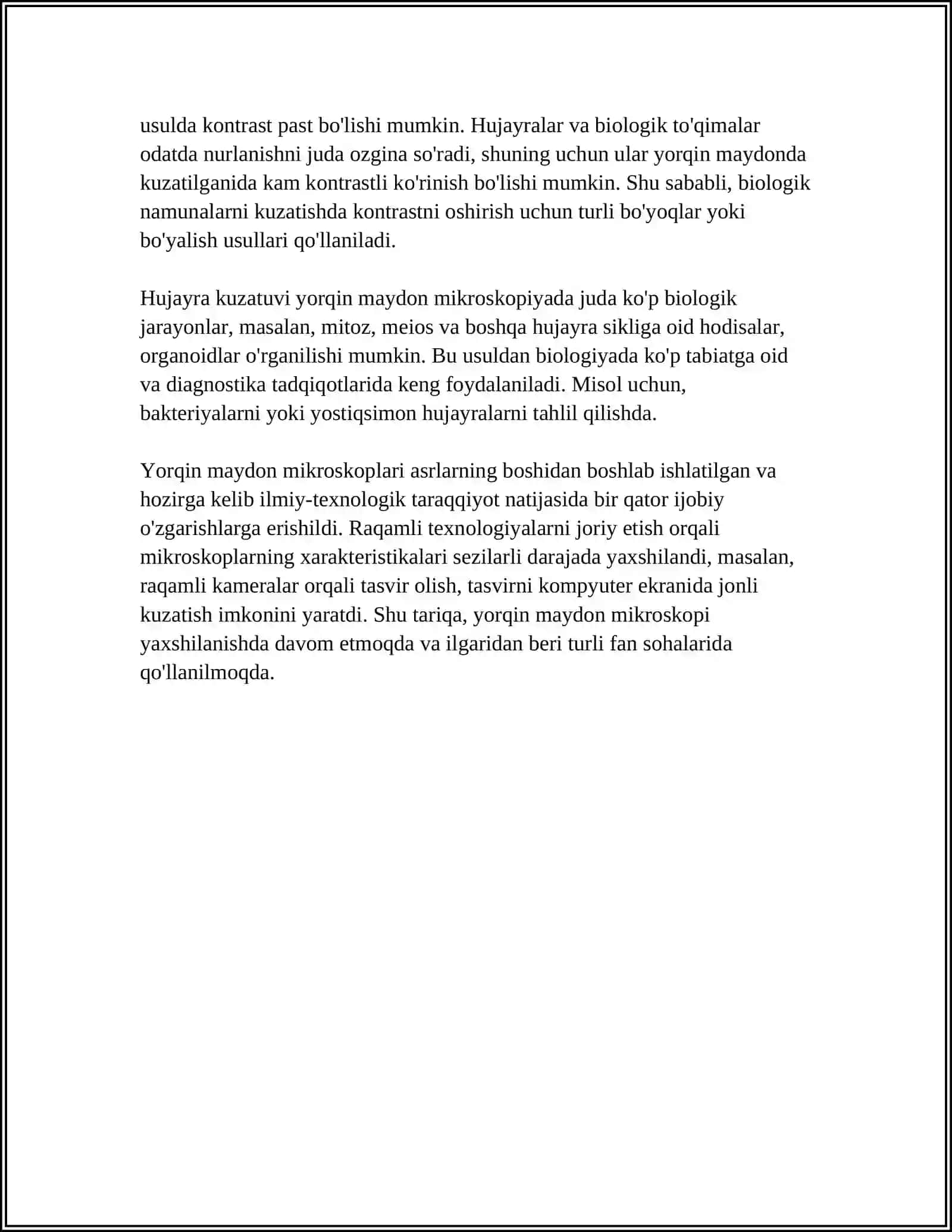 TIRIK HUJAYRALARNI OʻRGANISH METODLARI 4