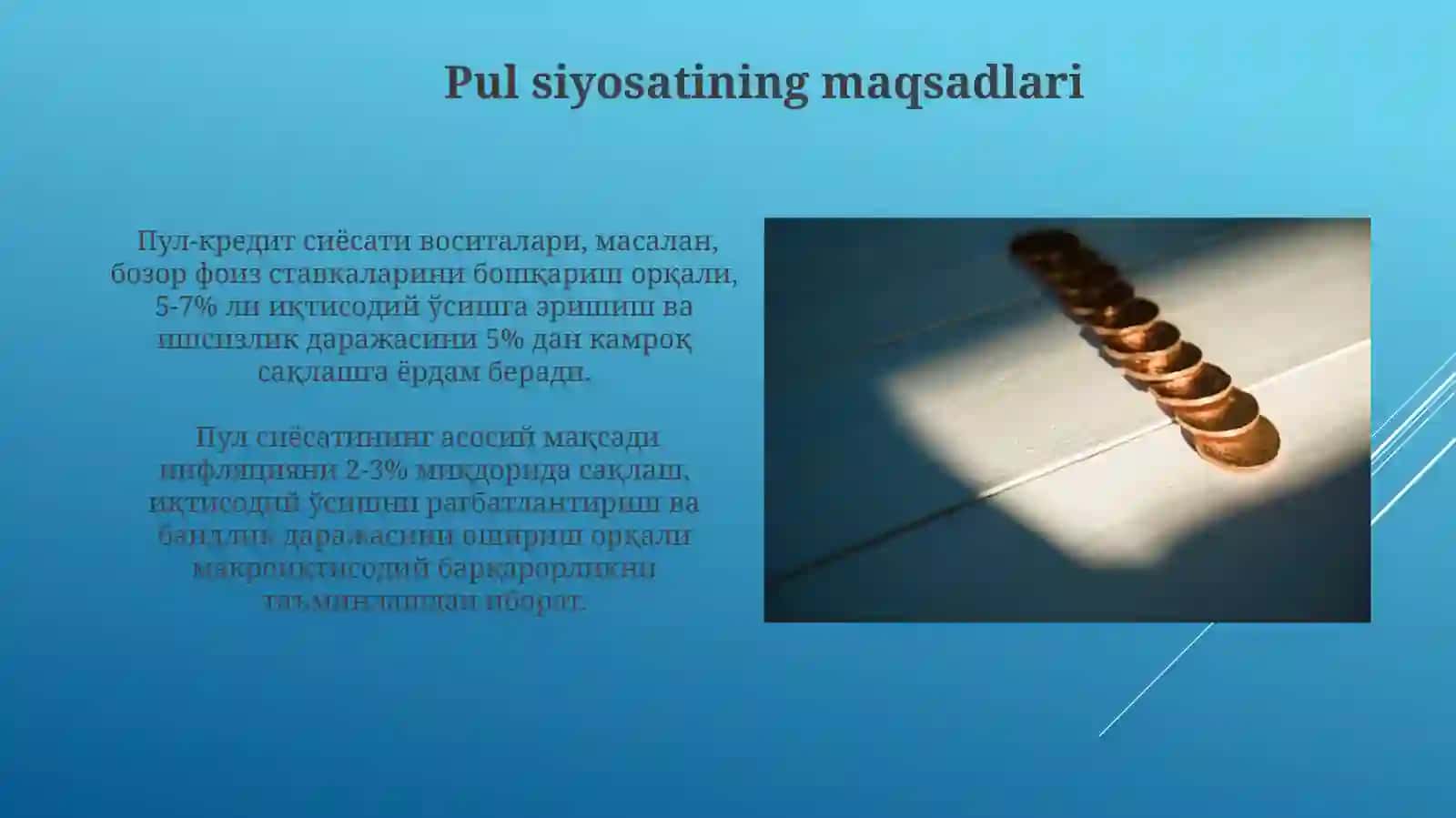 Davlatning pul-kreditsiyosatining asoslari 4