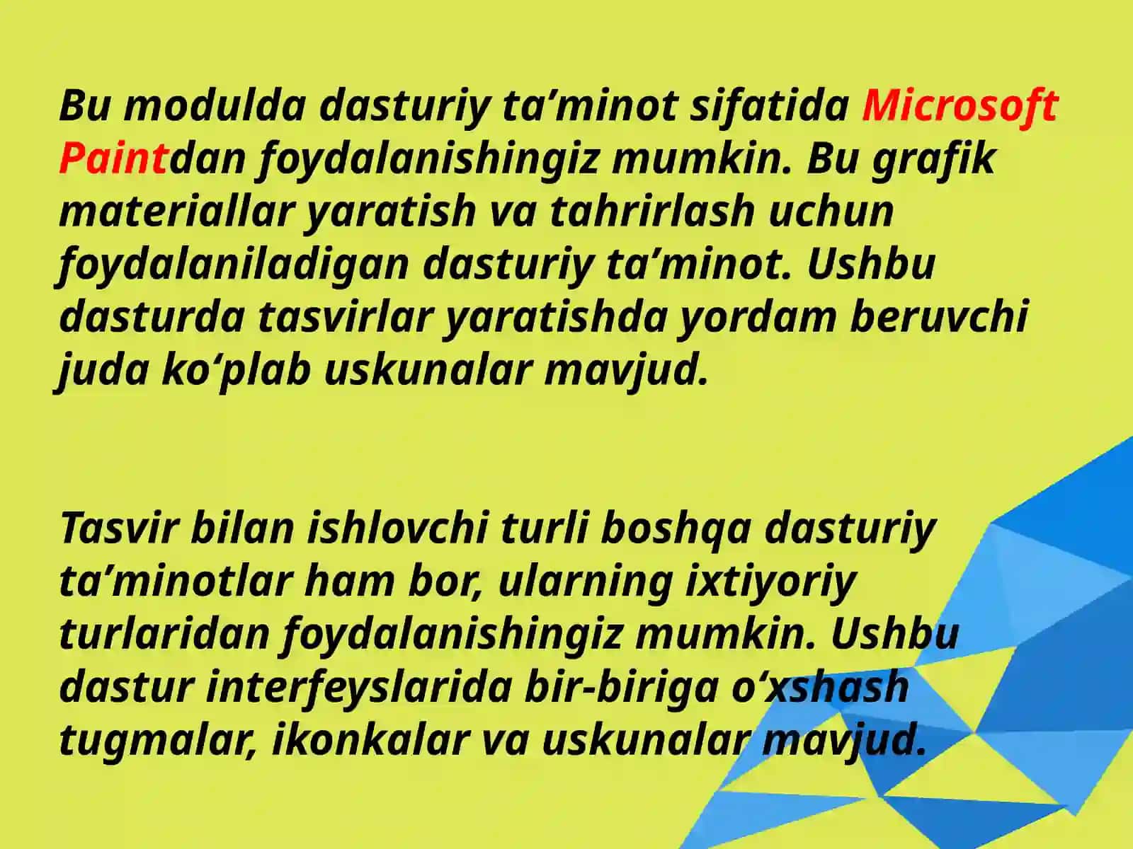 Tasvirlar bilan ishlashni boshlash. Line uskunasidan foydalanish 4