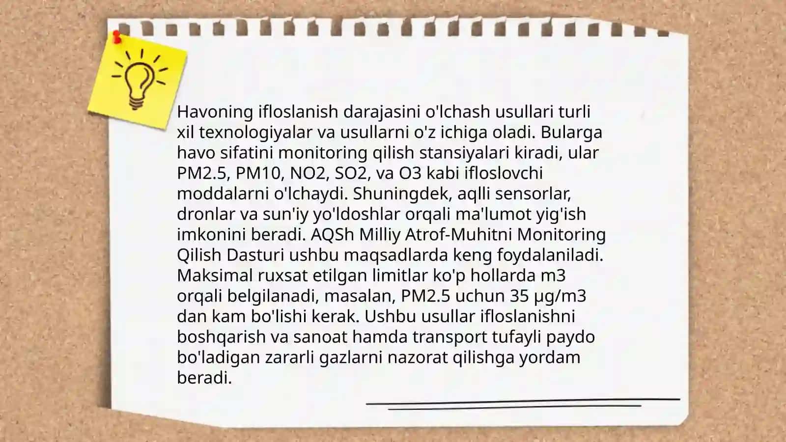 O'zbekistonda havoning ifloslanish darajasi va uning ekologikoqibatlari 4