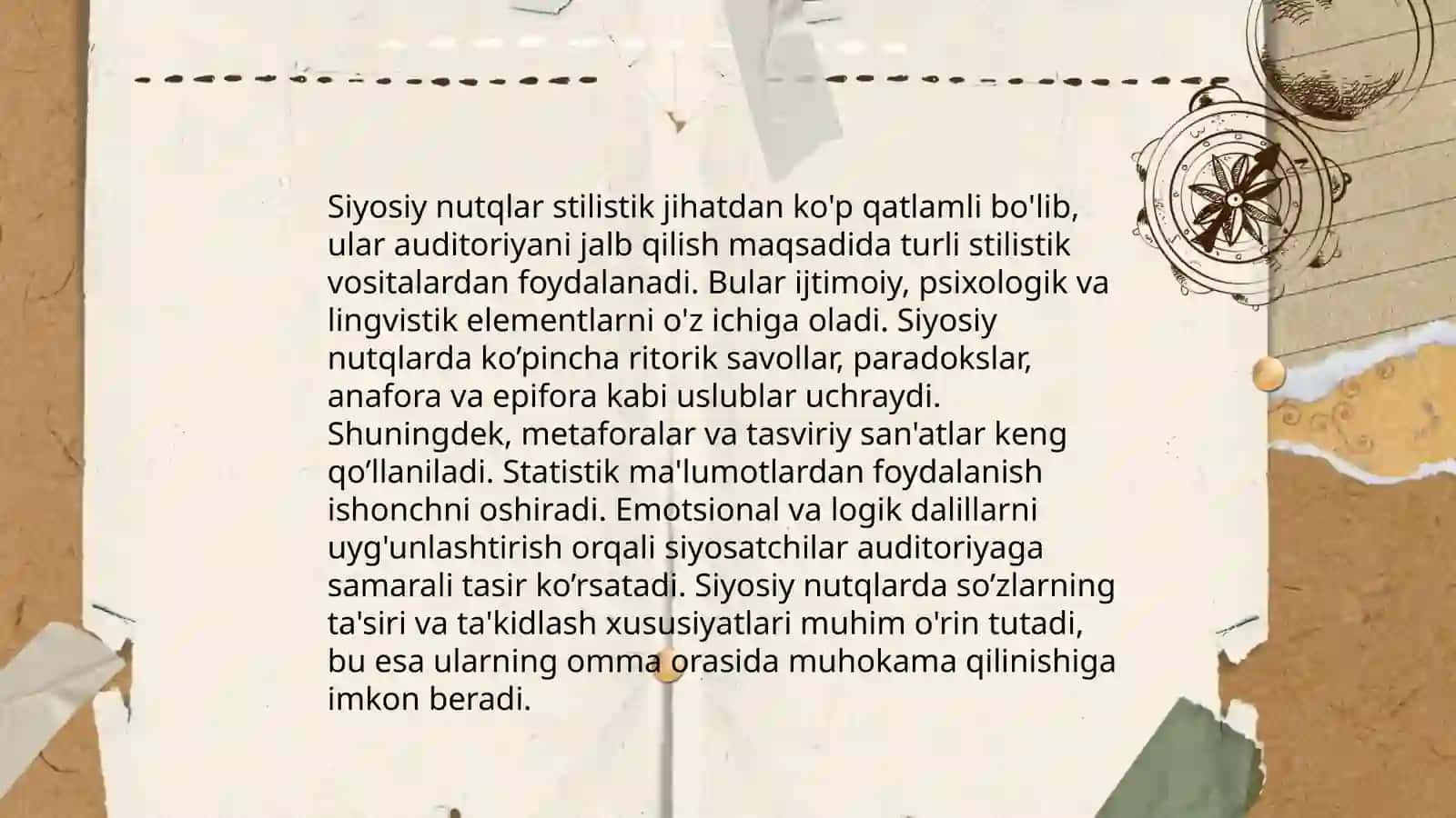 Siyosiy nutq tahlilini o'rganish 4