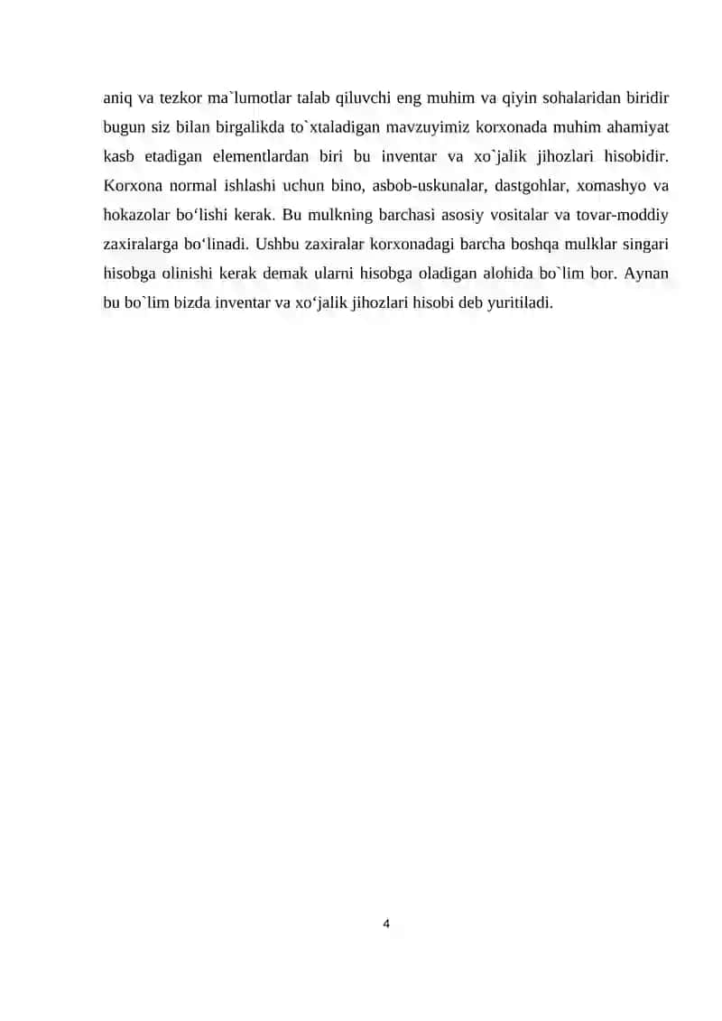 BAJARDI: INVENTARIZATSIYA HAQIDA TUSHUNCHA 4