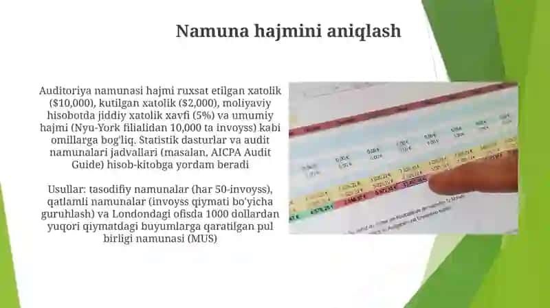 Auditda tanlab tekshirish uslubi 4