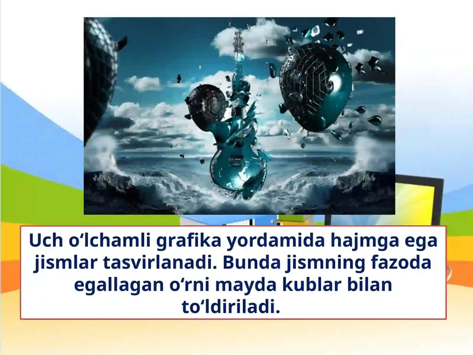 11-sinf Informatika Ikki va uch o'lchamli kompyuter grafikasi (2D-3D) 4