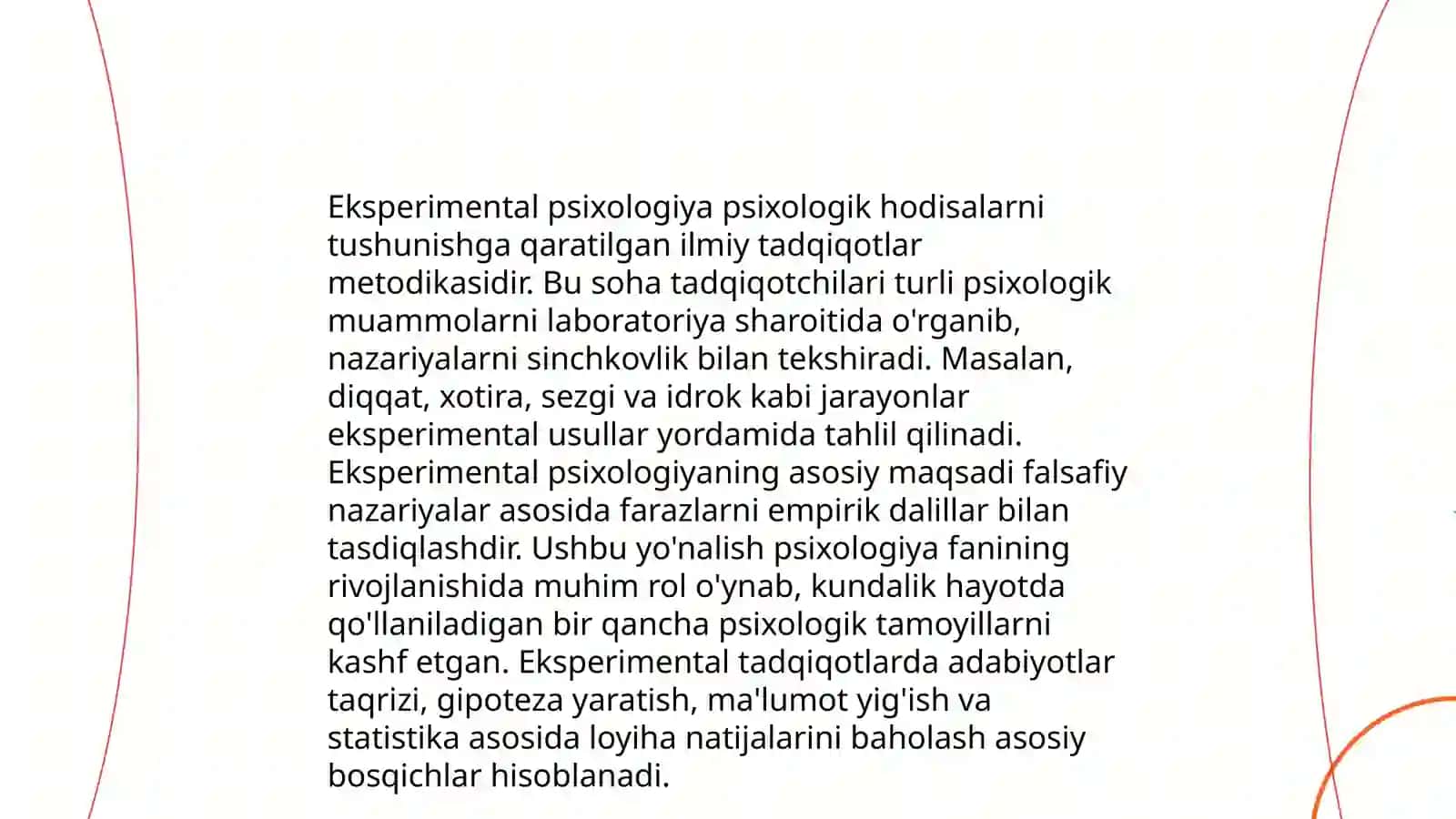 Psixologiyaning tadqiqot metodlari va tarmoqlari 4
