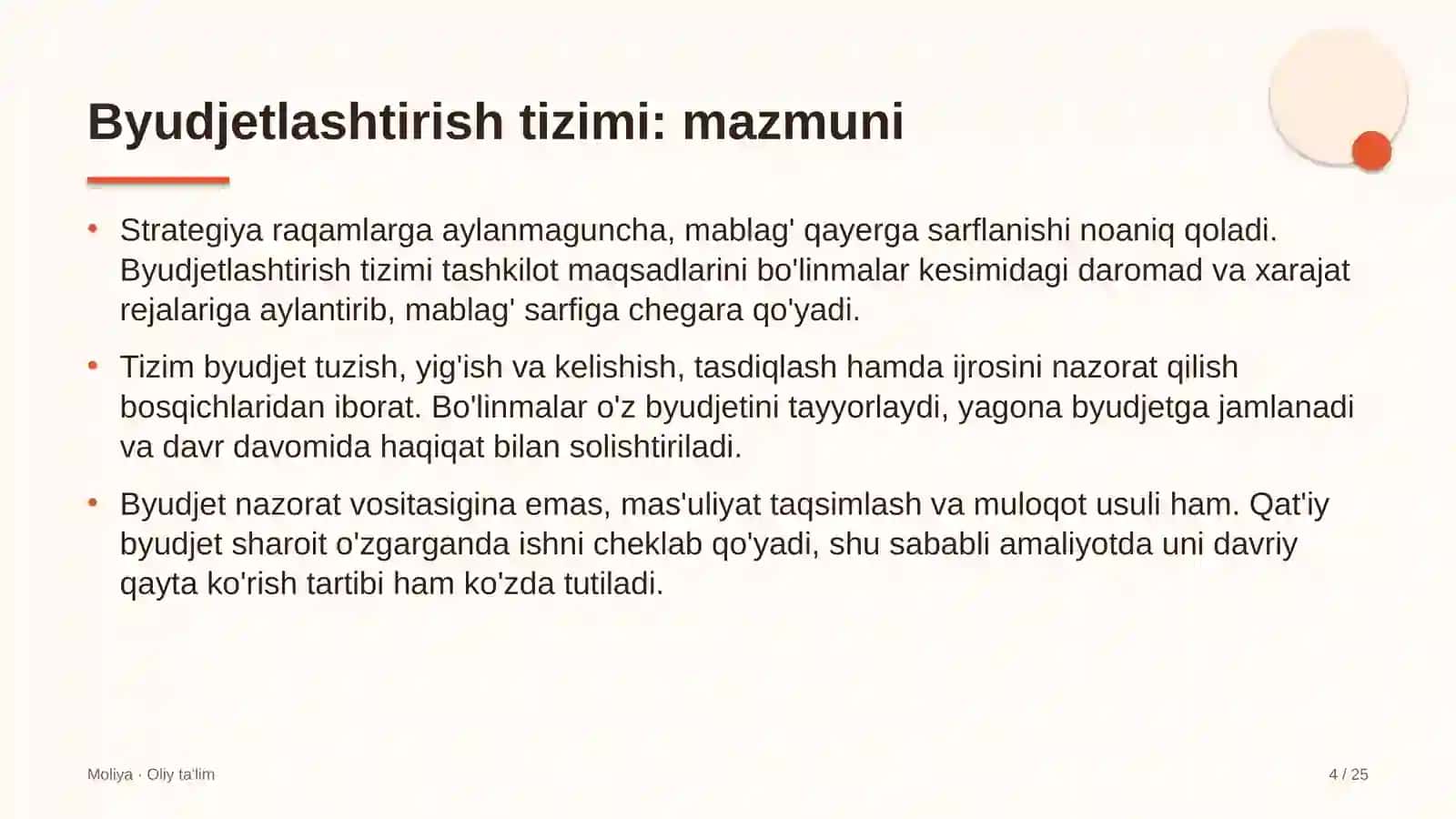 Kadrlar agentliklarida budjetlashtirish tizimi 4