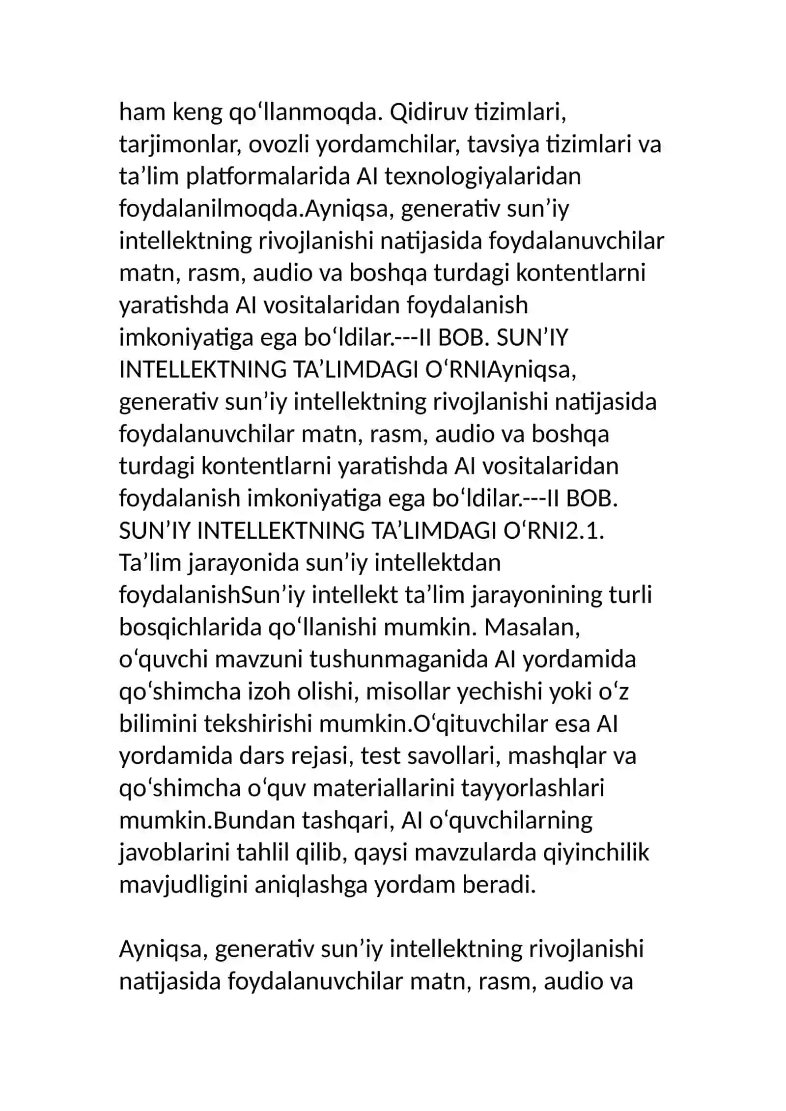 SUN’IY INTELLEKTNING TA’LIMDAGI O‘RNI 4