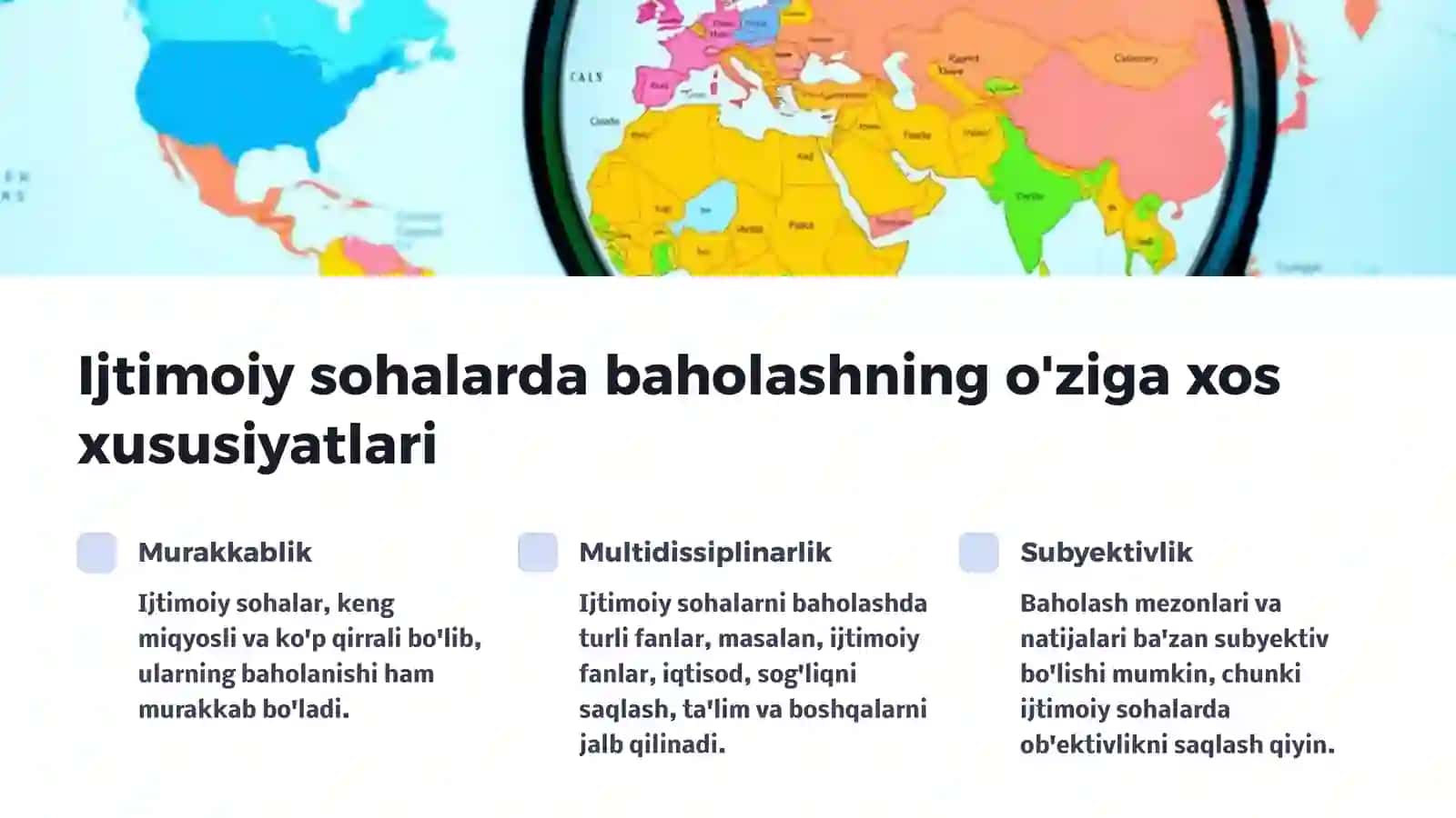 Ijtimoiy sohalarda baholash 4