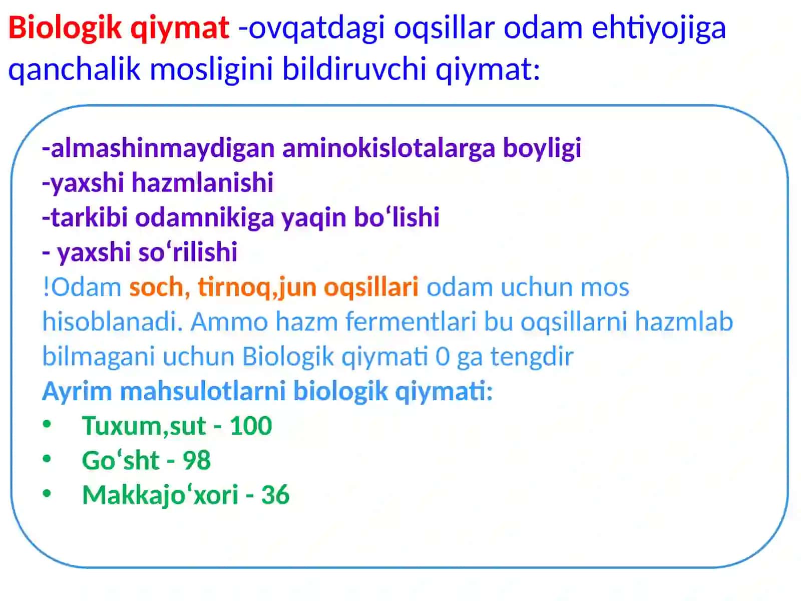 Oqsillar Almashinuvi 4